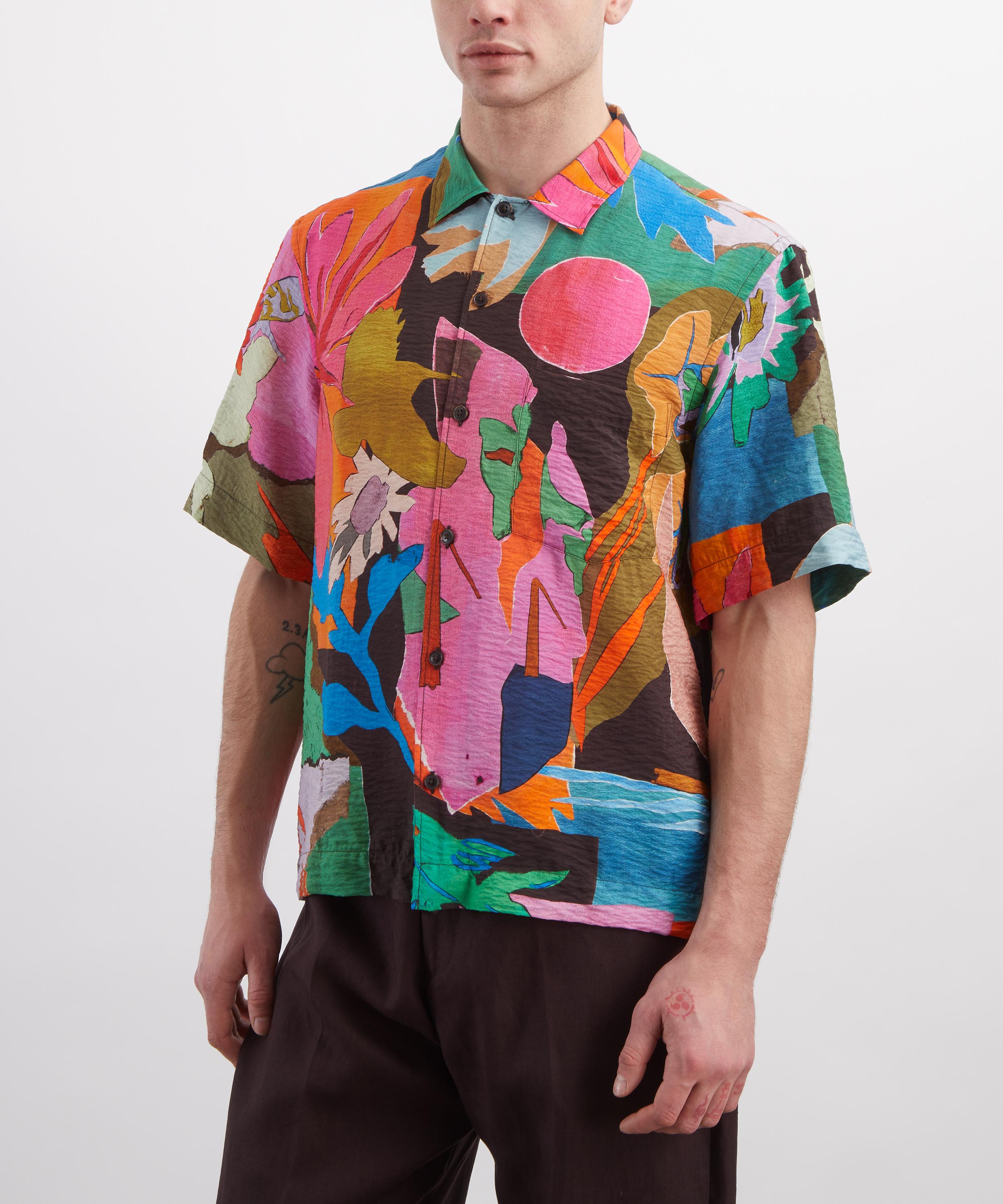 Paul Smith River Collage Short-Sleeve Shirt | Liberty
