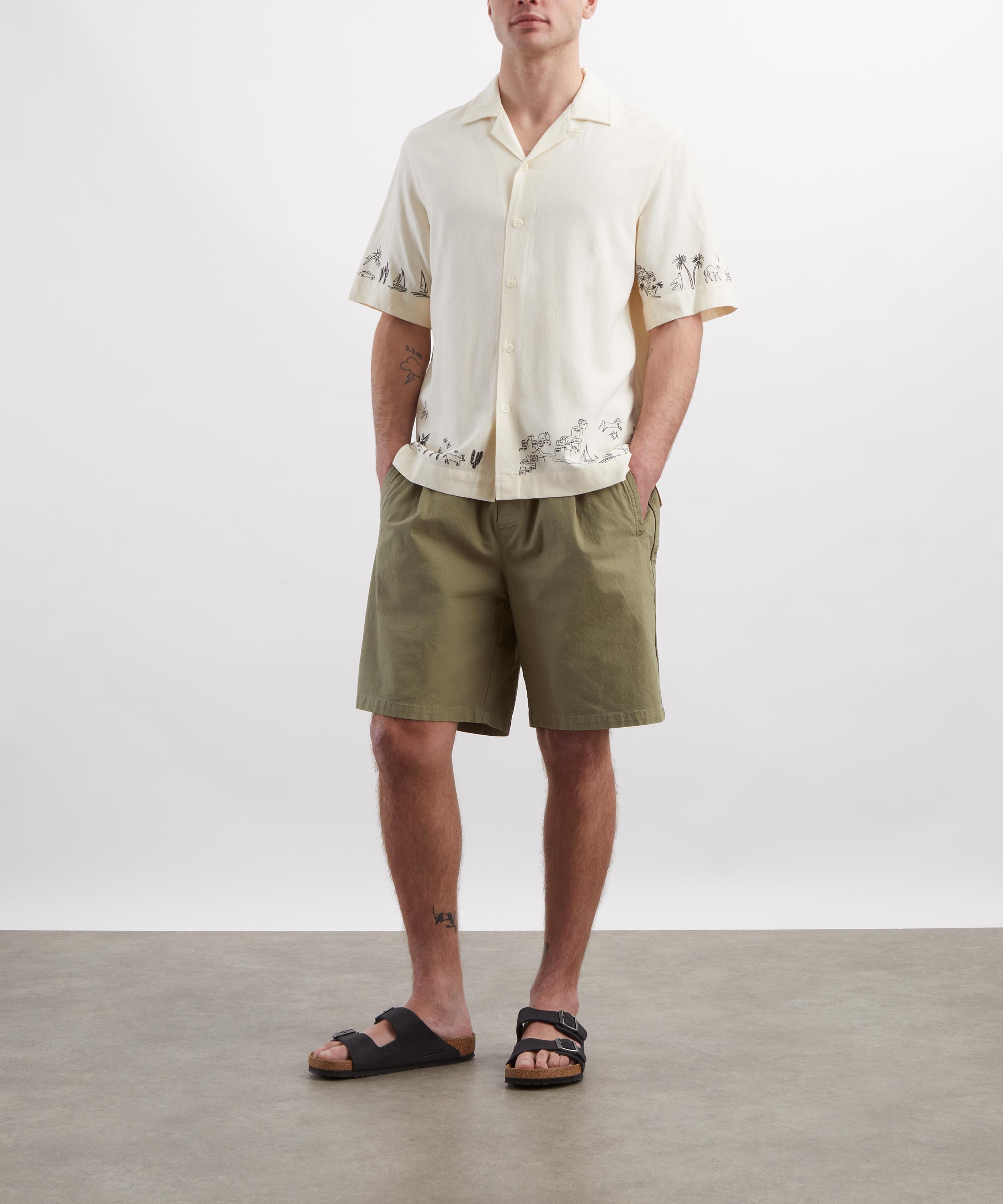 Paul Smith - Embroidered Short-Sleeve Shirt image number 1