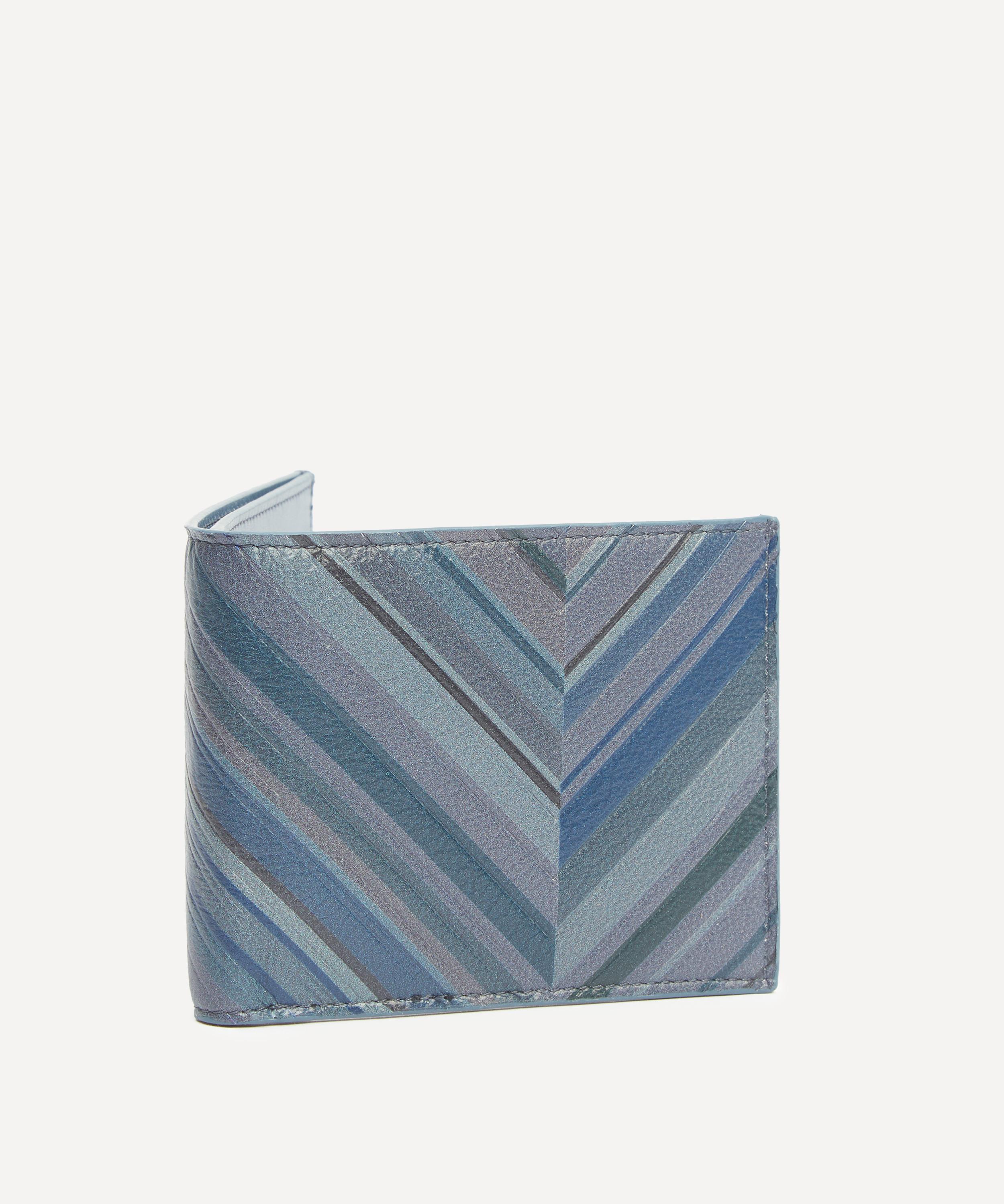Paul Smith - Blue Chevron Billfold Compact Wallet image number 1
