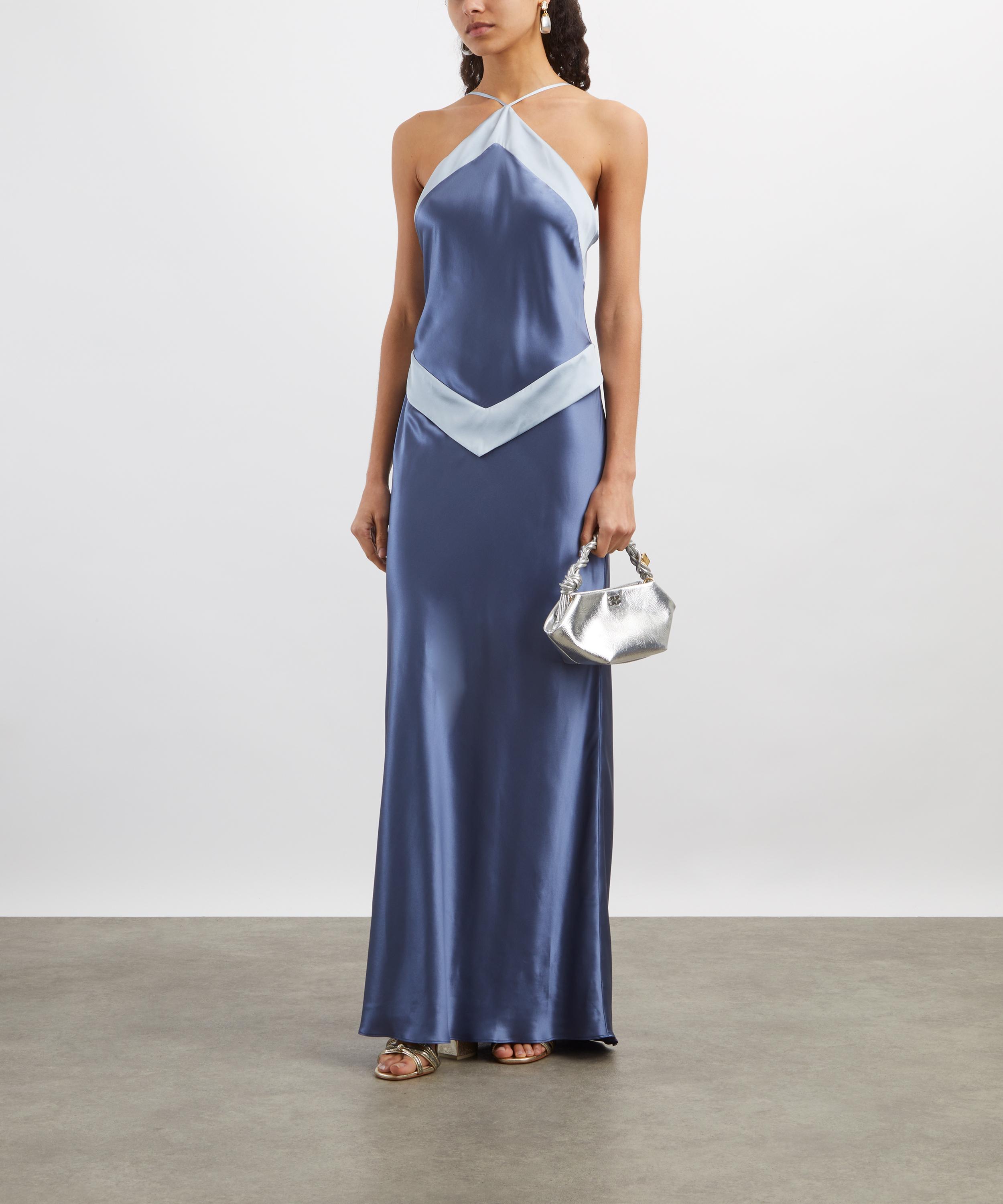 Reformation - Jillian Cornflower Silk Dress image number 1