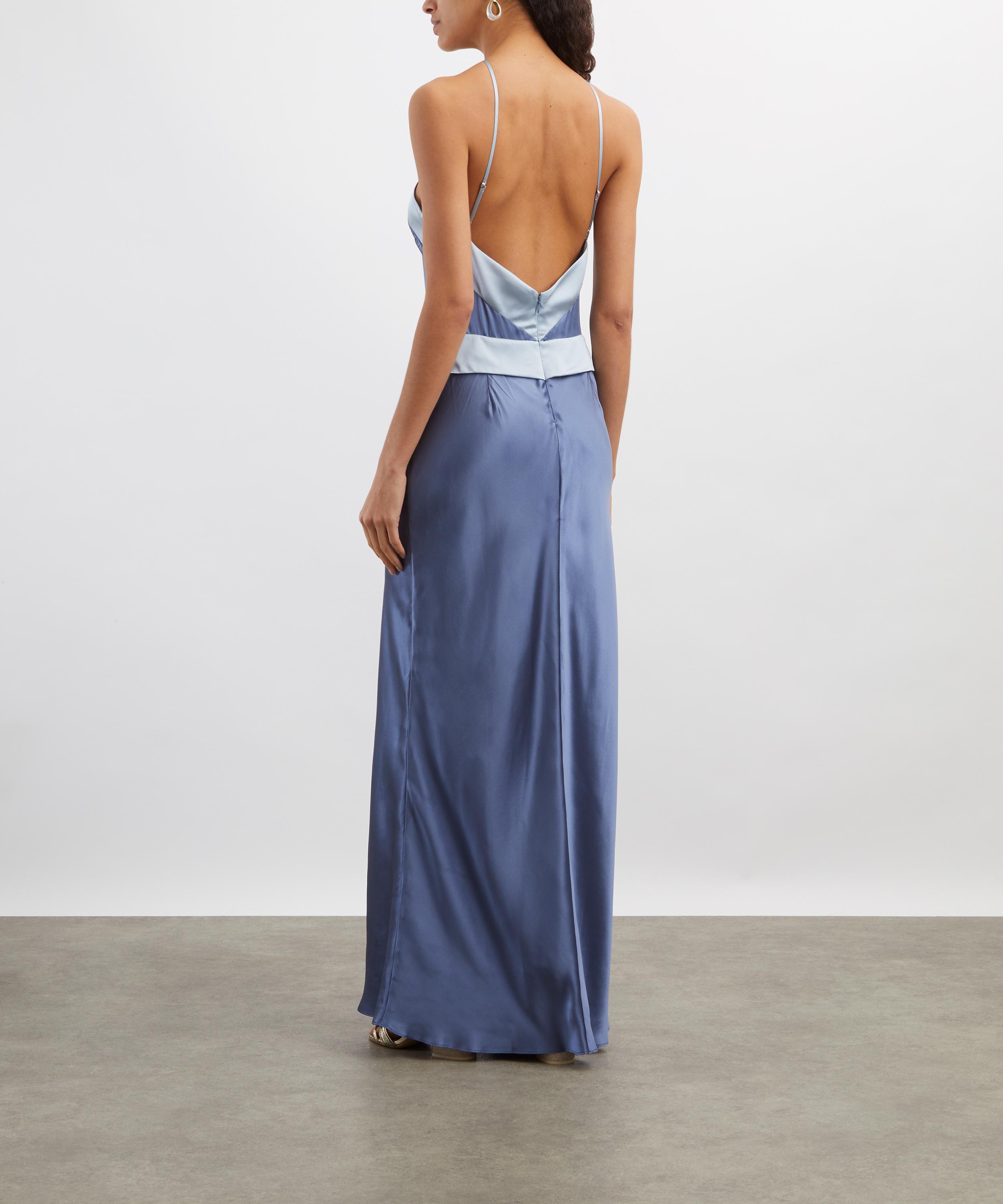 Reformation - Jillian Cornflower Silk Dress image number 3