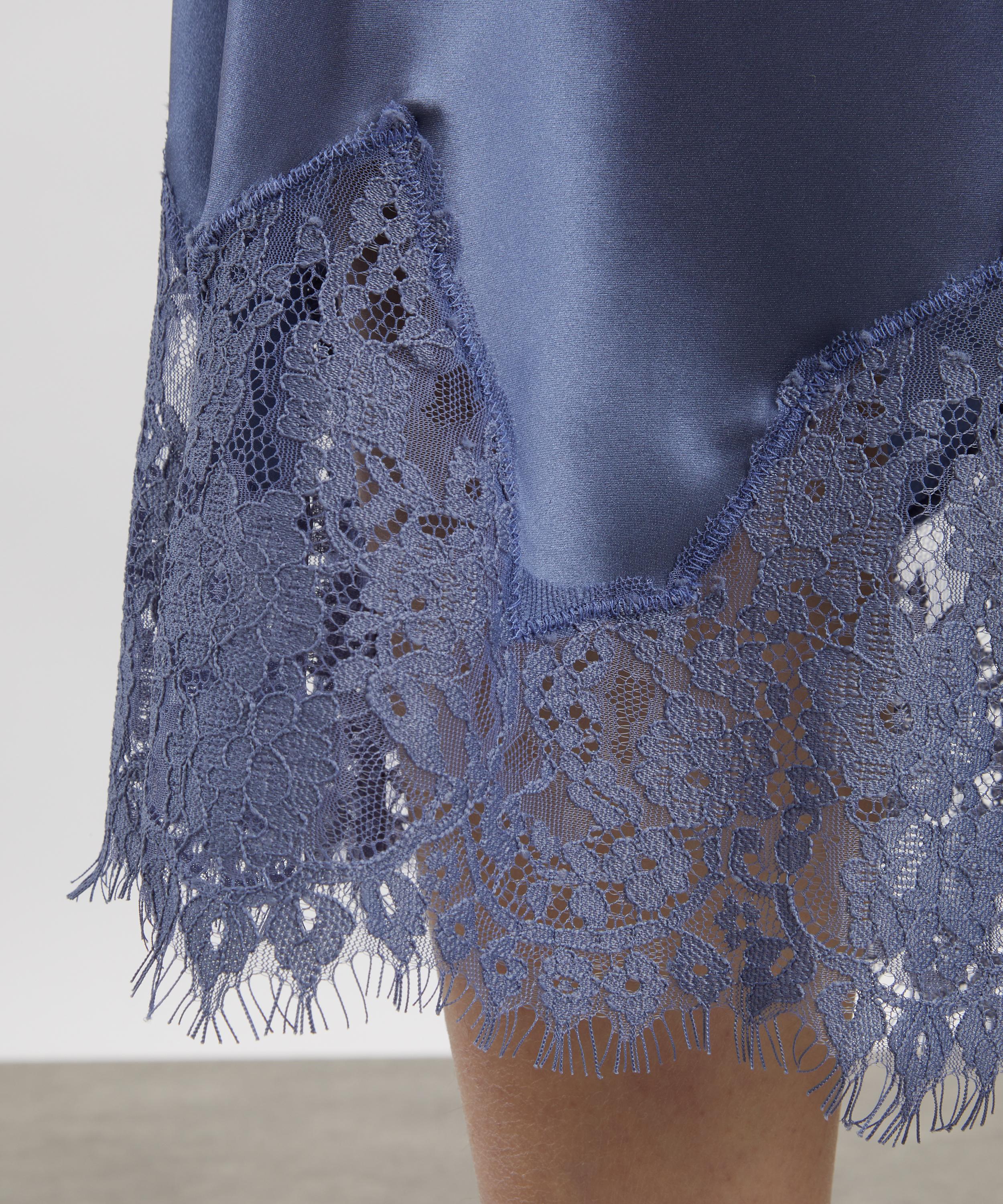 Reformation - Carolina Cornflower Silk Lace Skirt image number 4