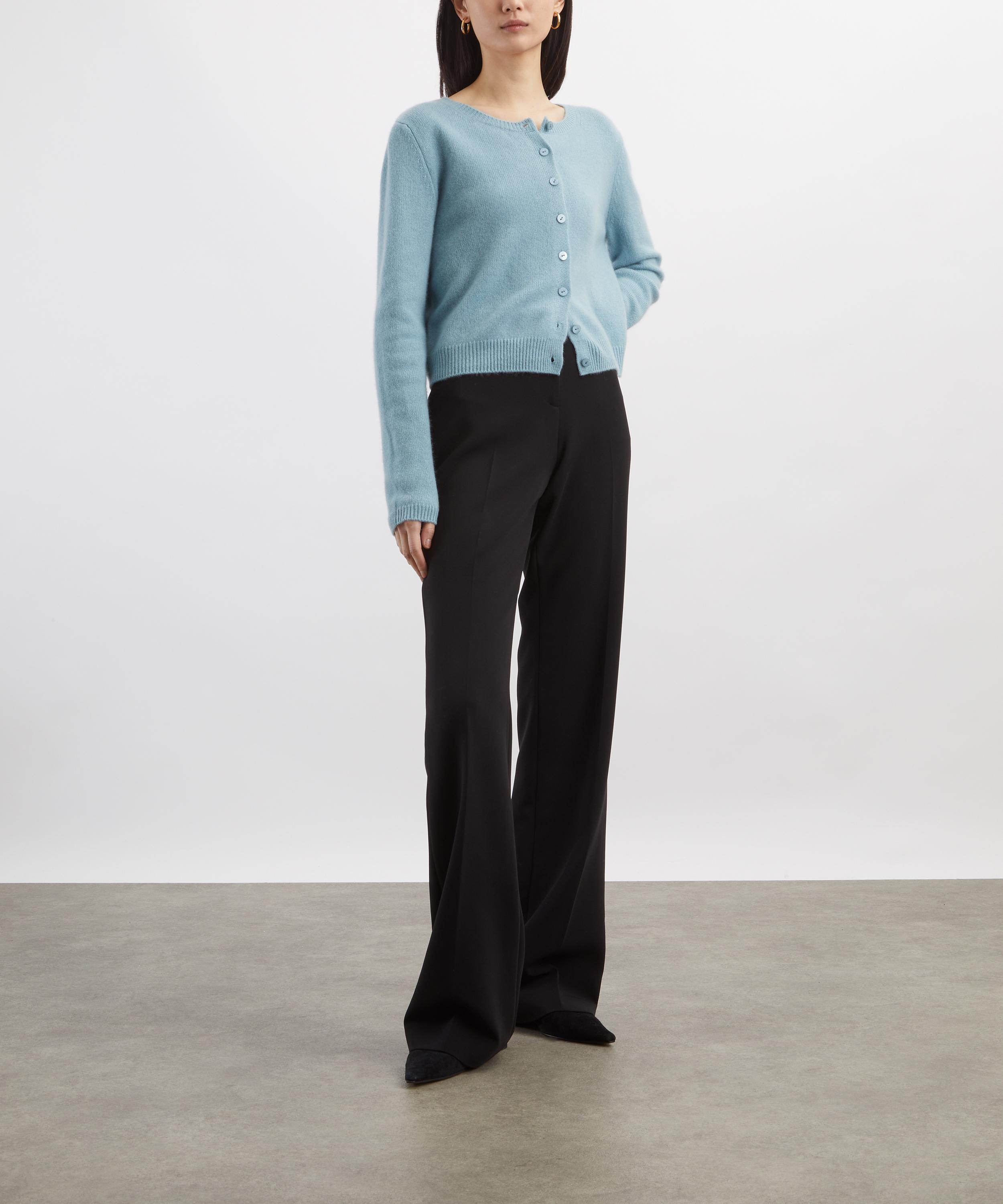 Reformation - Clara Turquoise Cashmere Cardigan&nbsp; image number 1