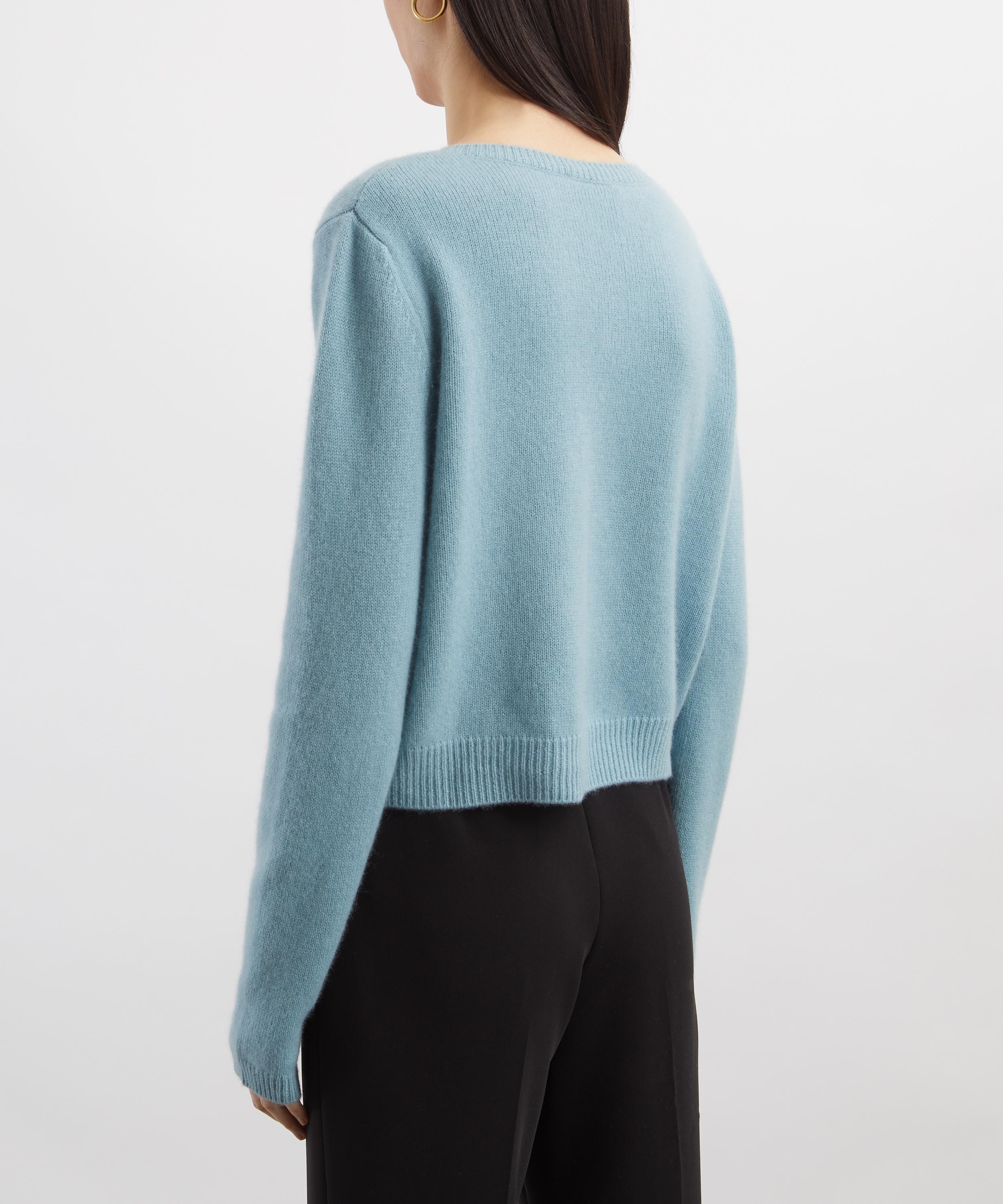Reformation - Clara Turquoise Cashmere Cardigan&nbsp; image number 3