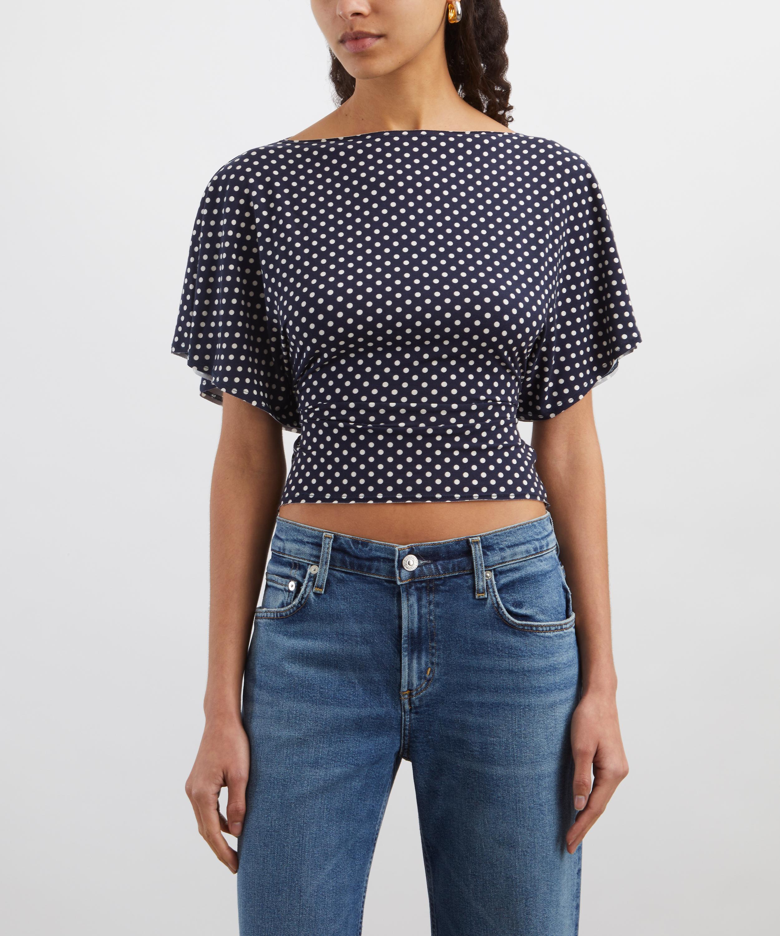 Reformation - Avery Dream Dot Knit Top image number 2