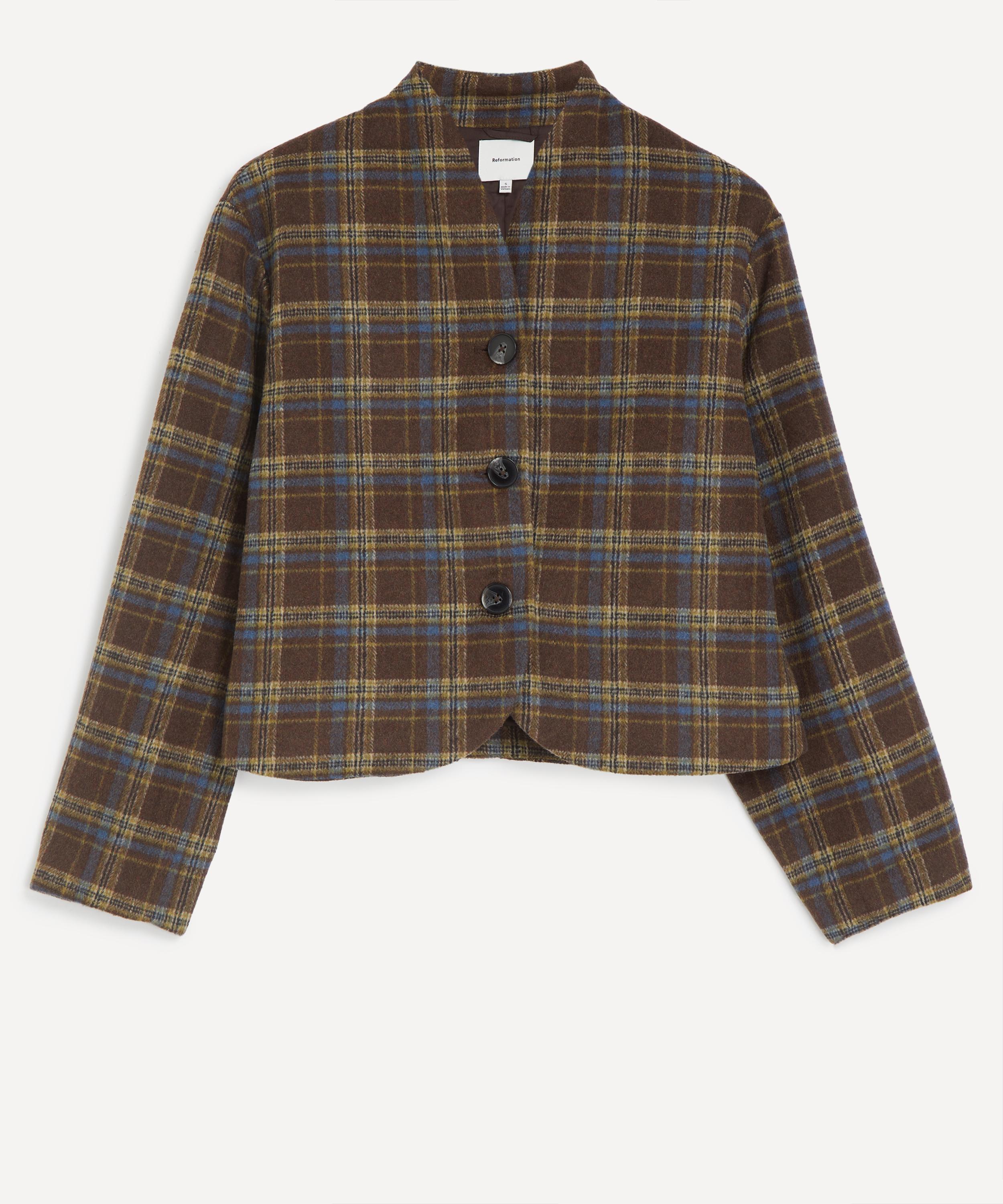 Reformation - Owen Brown Plaid Jacket