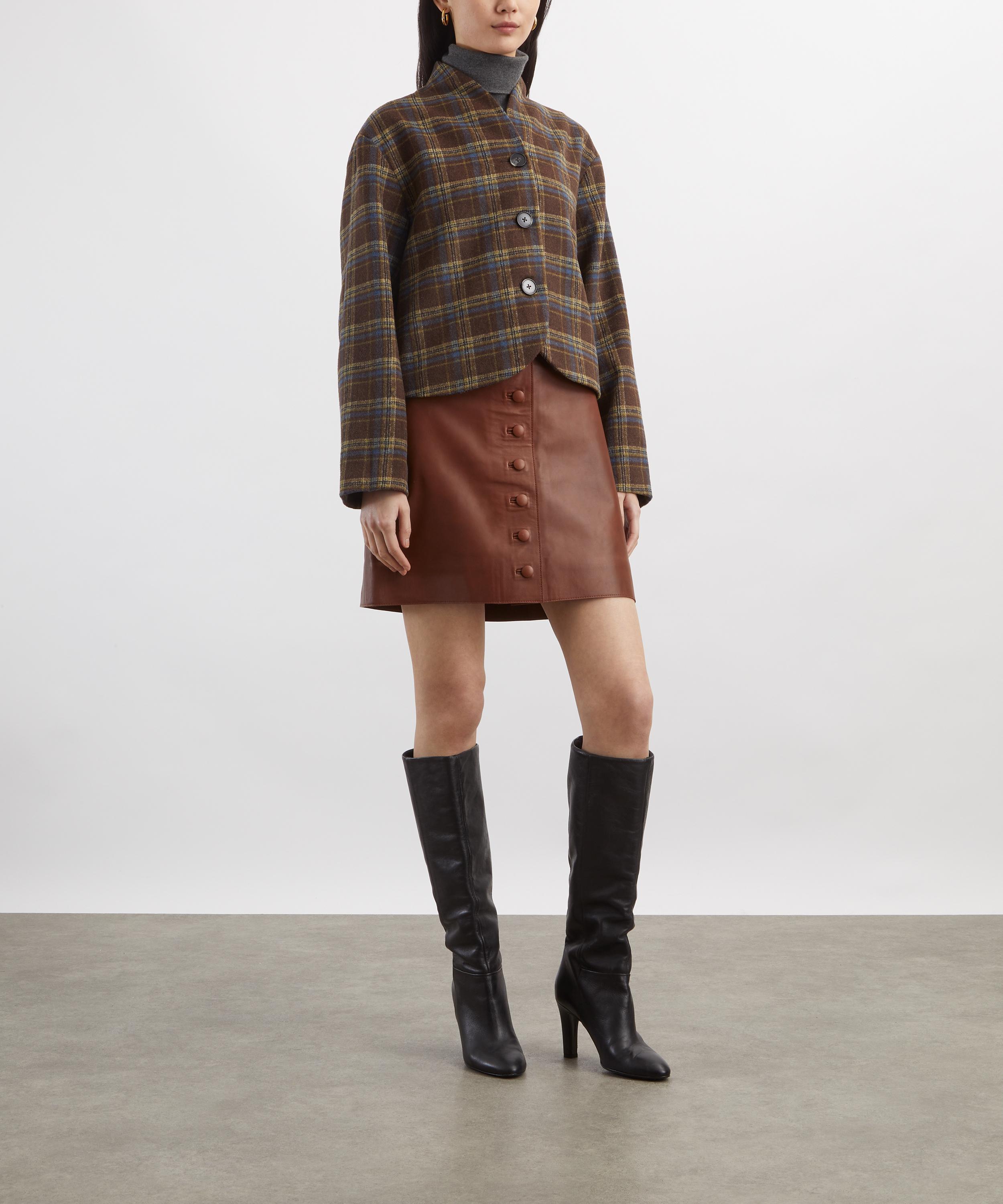 Reformation - Owen Brown Plaid Jacket image number 1