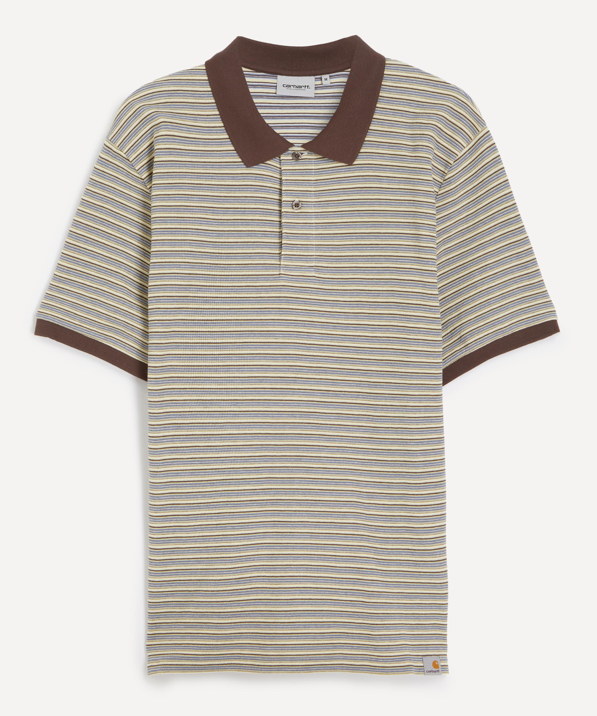 Carhartt WIP - Dion Striped Polo Shirt in Wax