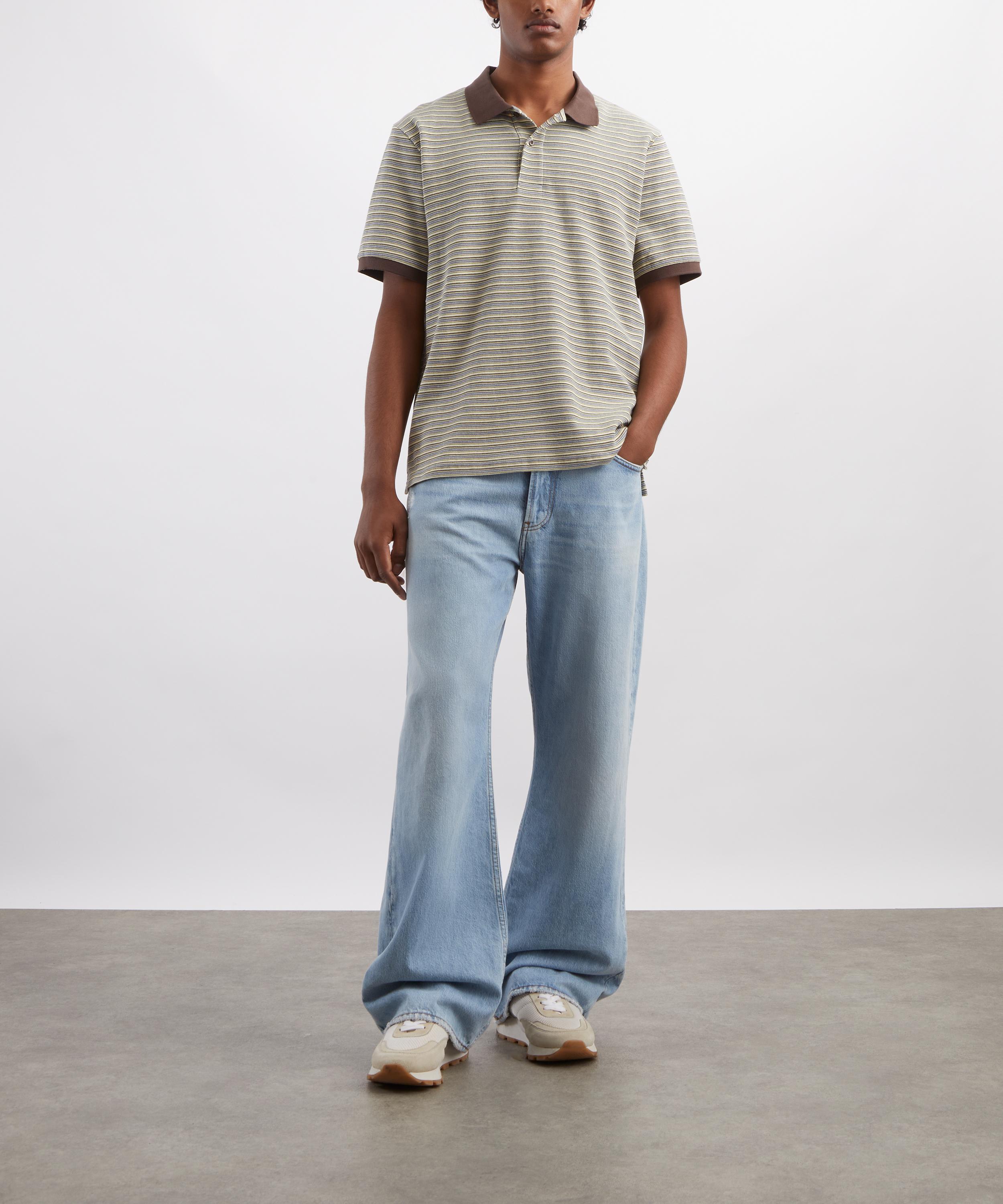 Carhartt WIP - Dion Striped Polo Shirt in Wax image number 1