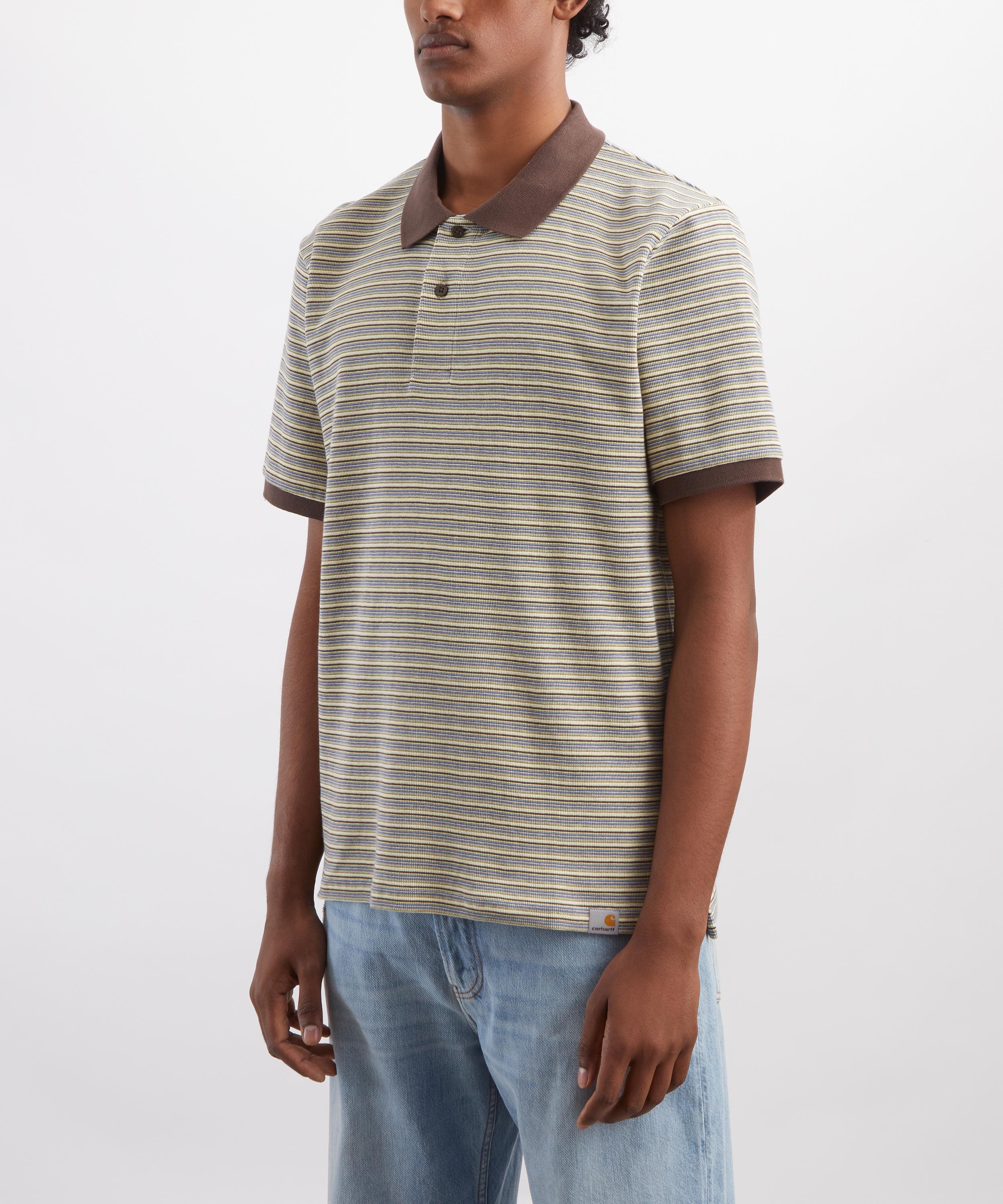 Carhartt WIP - Dion Striped Polo Shirt in Wax image number 2