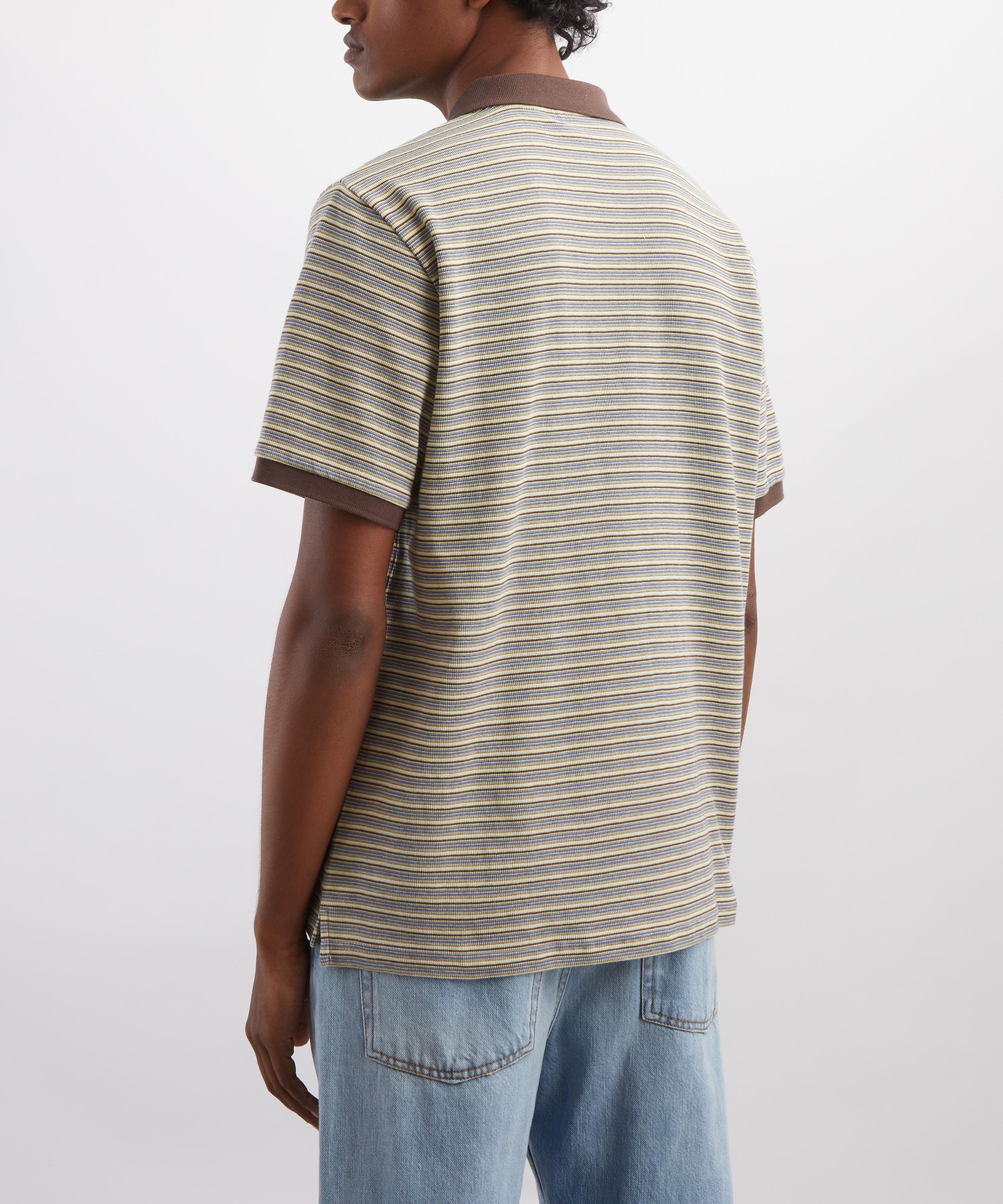 Carhartt WIP - Dion Striped Polo Shirt in Wax image number 3