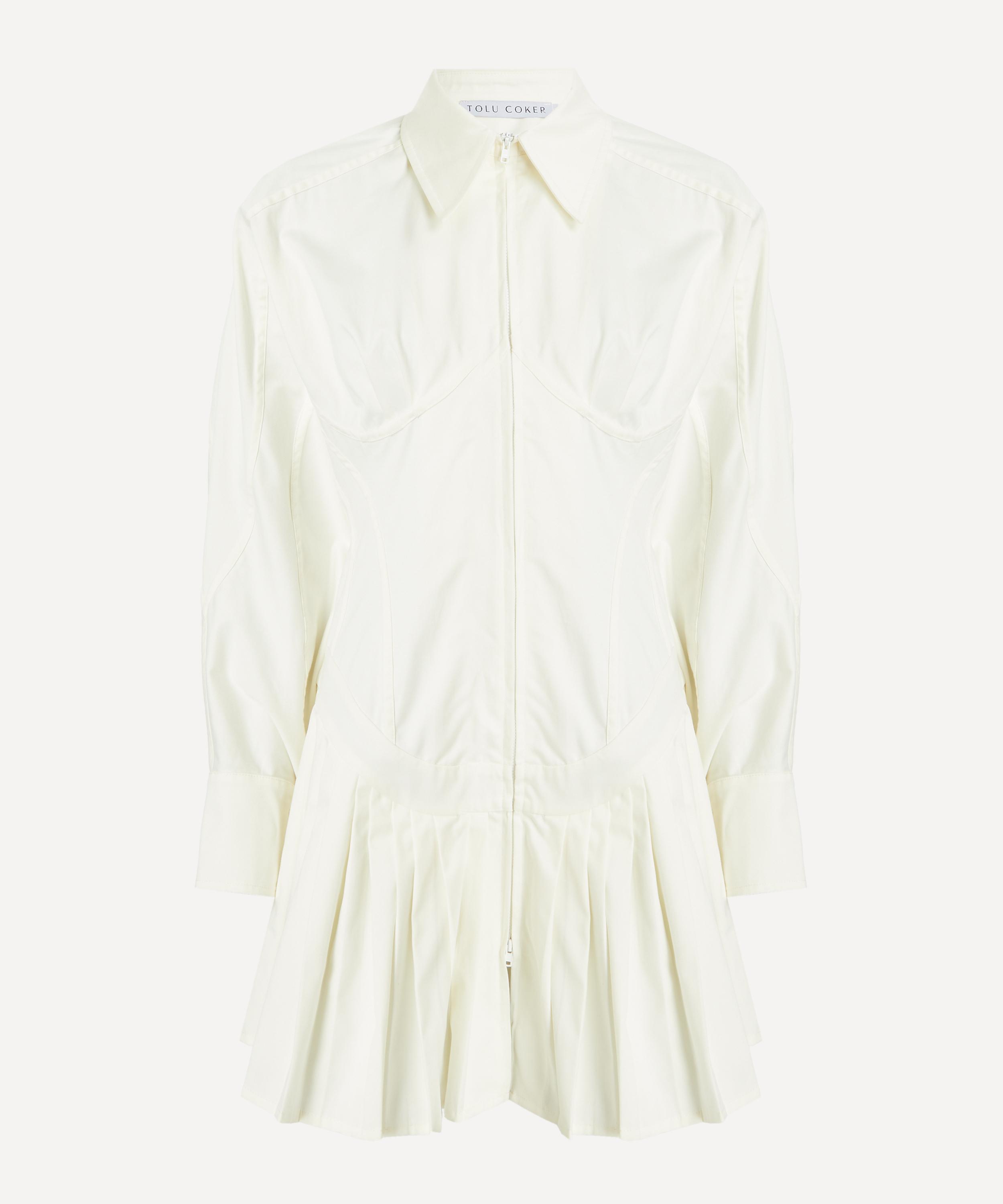 Tolu Coker - Panelled Contour Bustier Shirt Dress