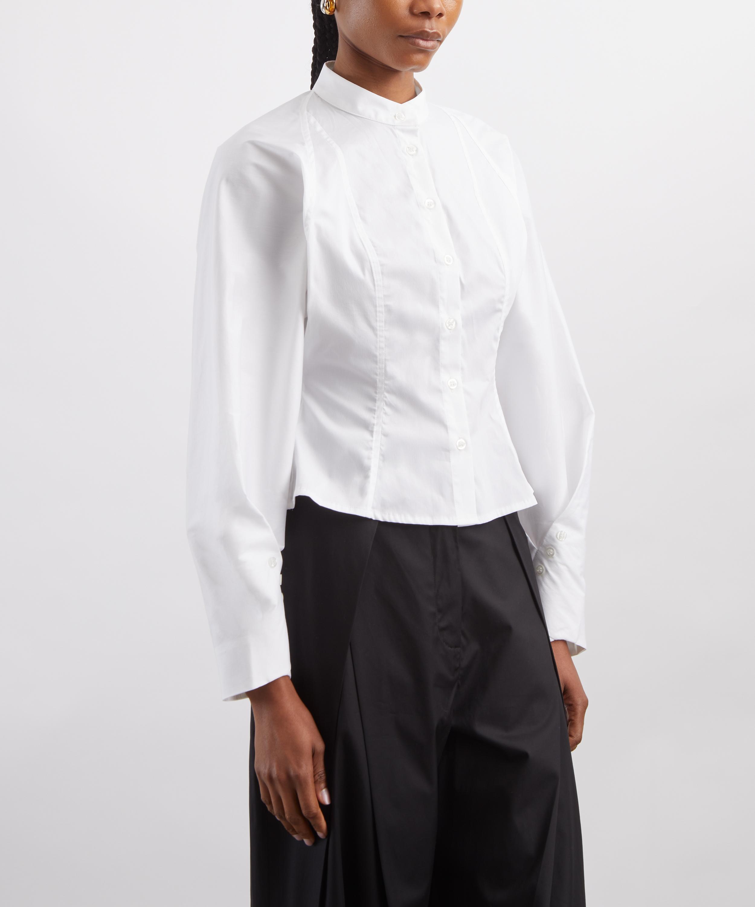 Tolu Coker - White Flared Shirt image number 2