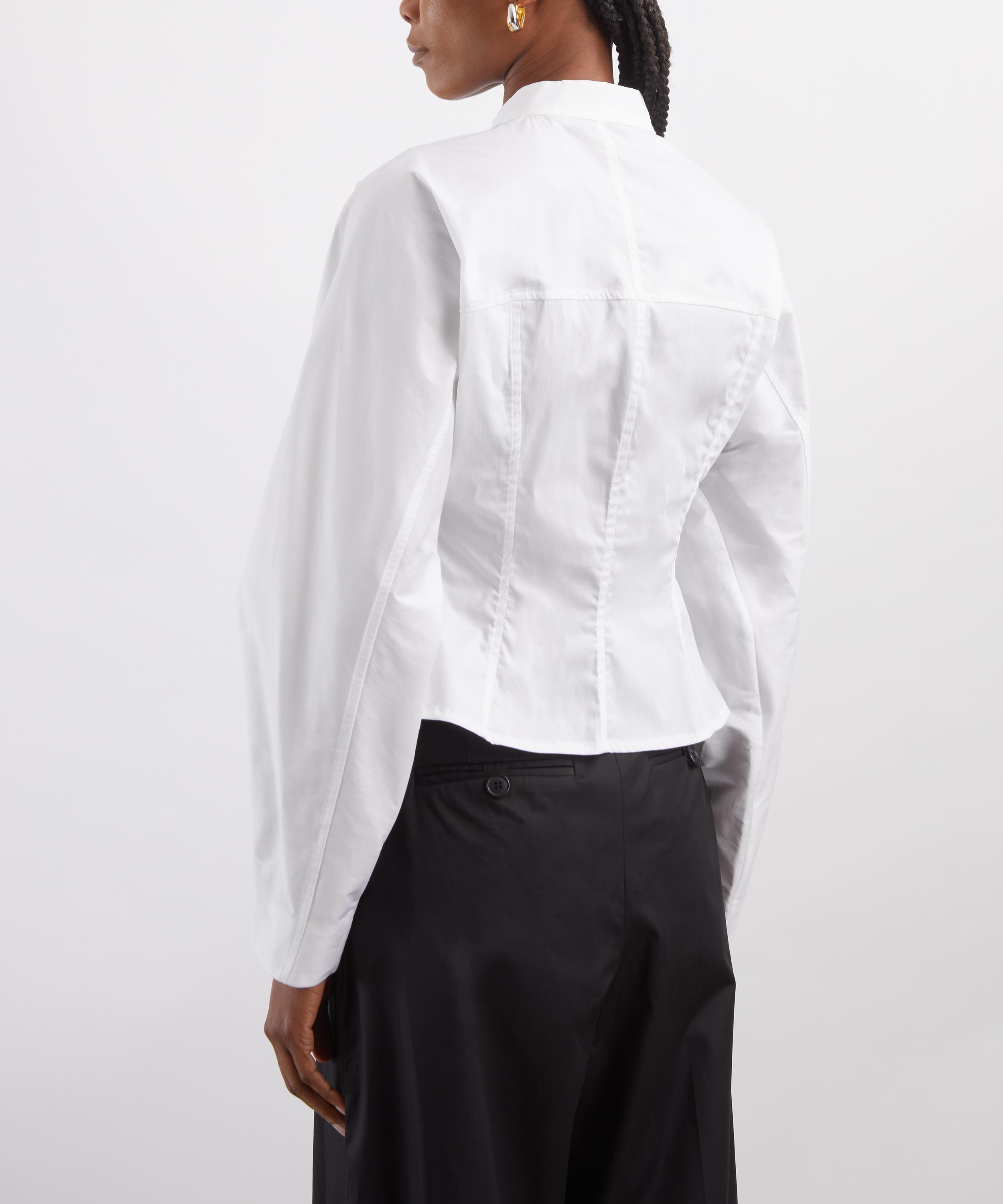 Tolu Coker - White Flared Shirt image number 3