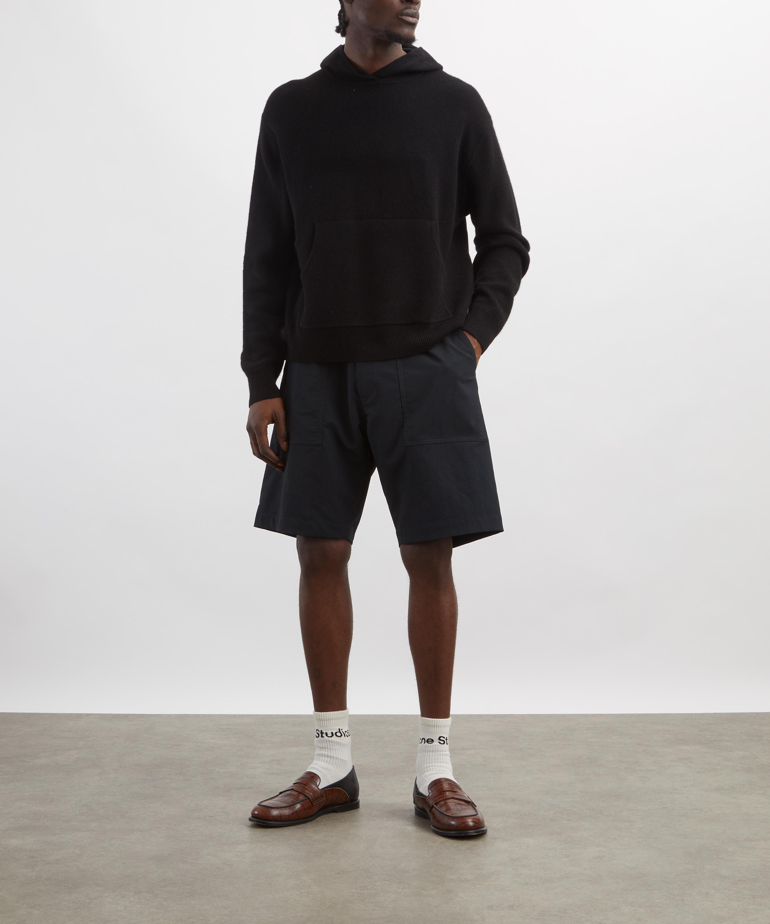 Acne Studios - Black Cashmere Hoodie image number 1
