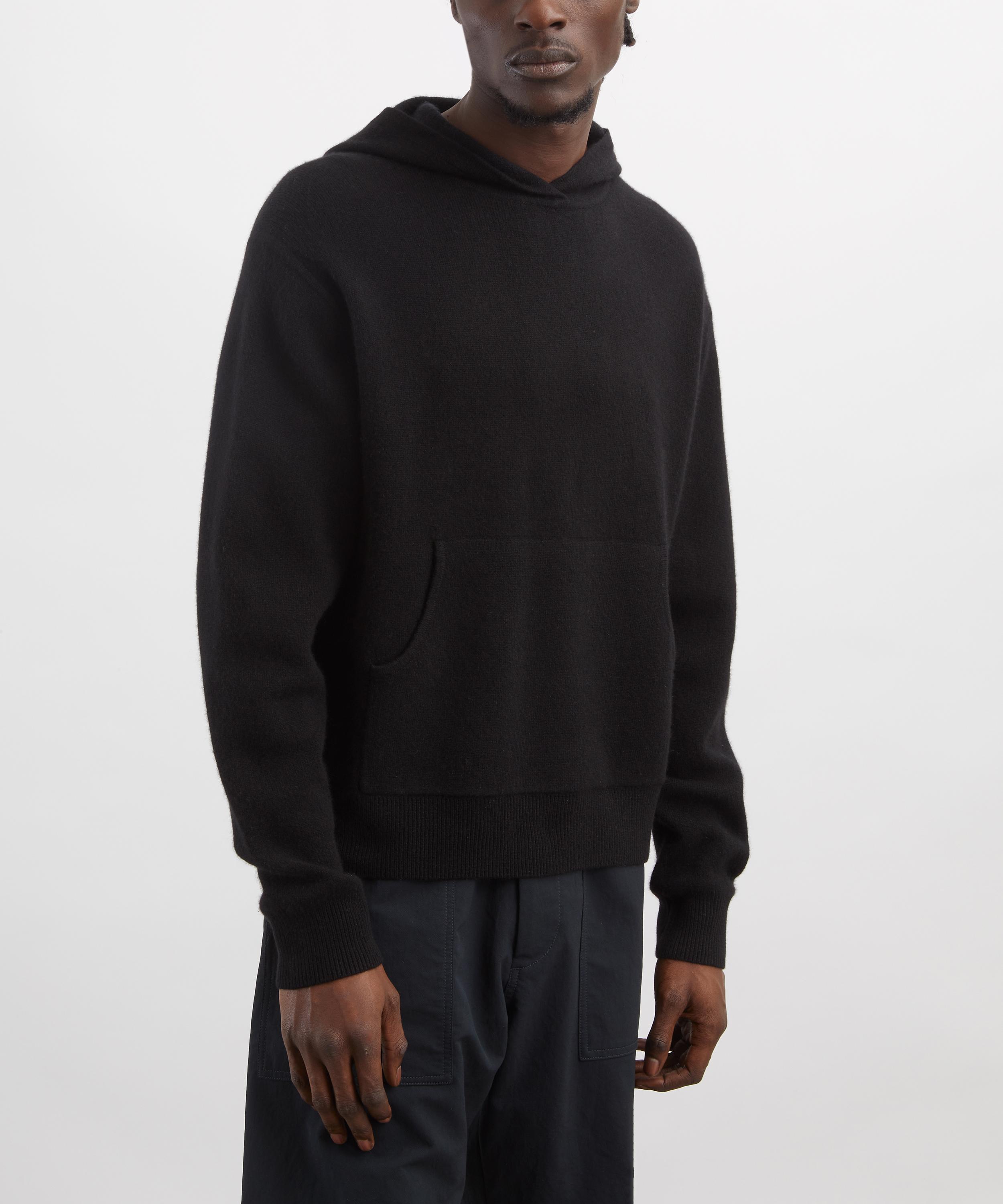 Acne Studios - Black Cashmere Hoodie image number 2