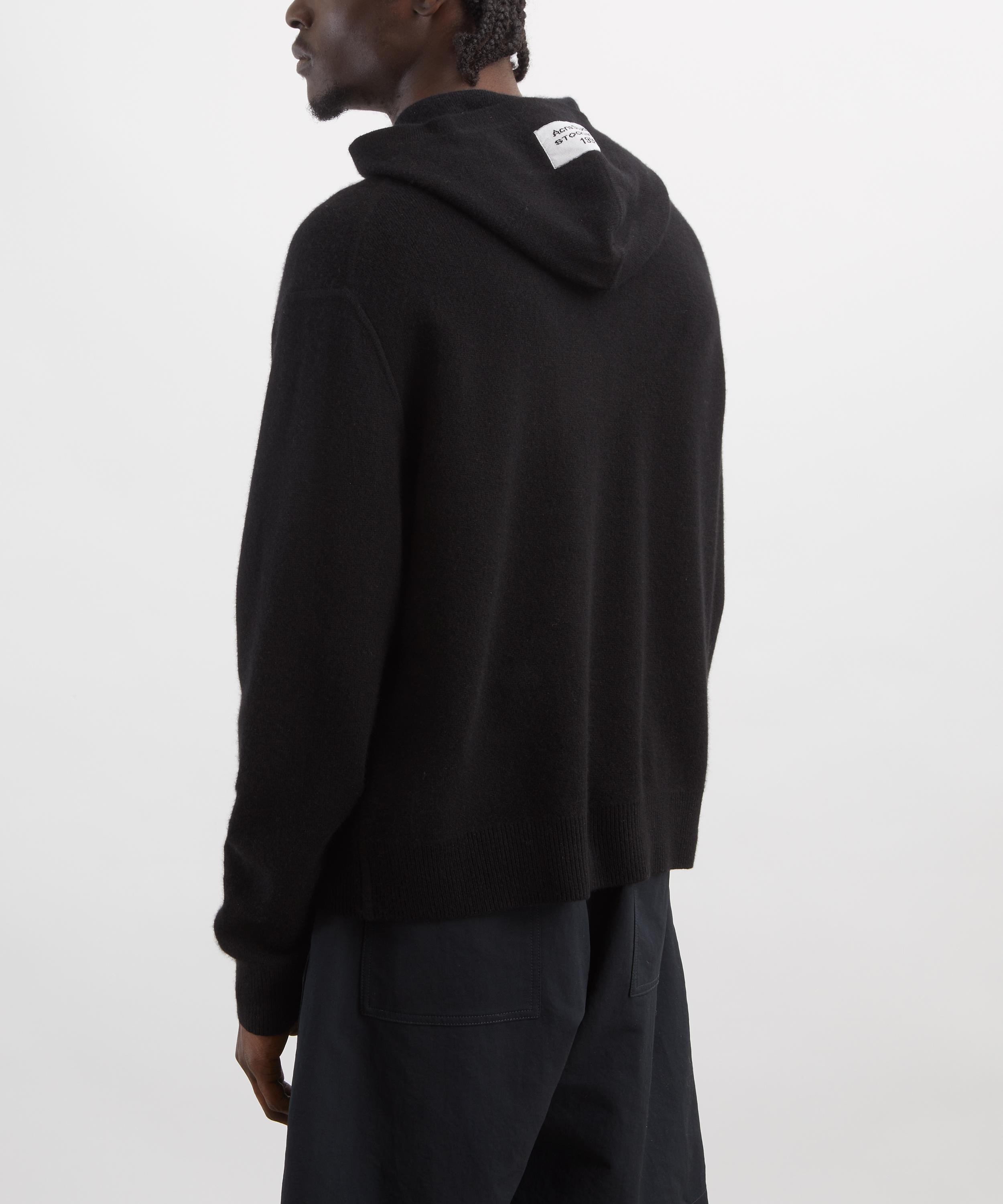 Acne Studios - Black Cashmere Hoodie image number 3