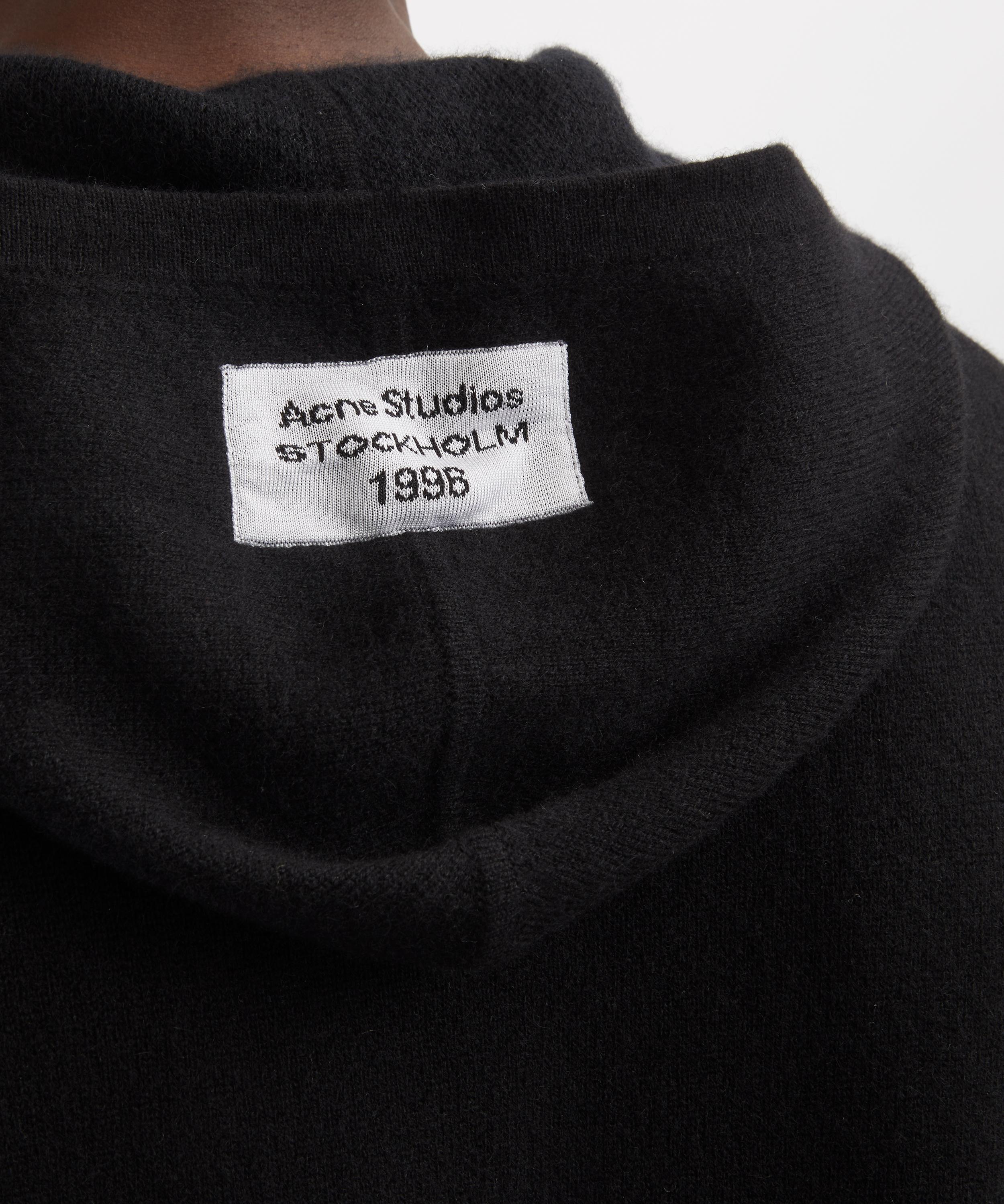 Acne Studios - Black Cashmere Hoodie image number 4