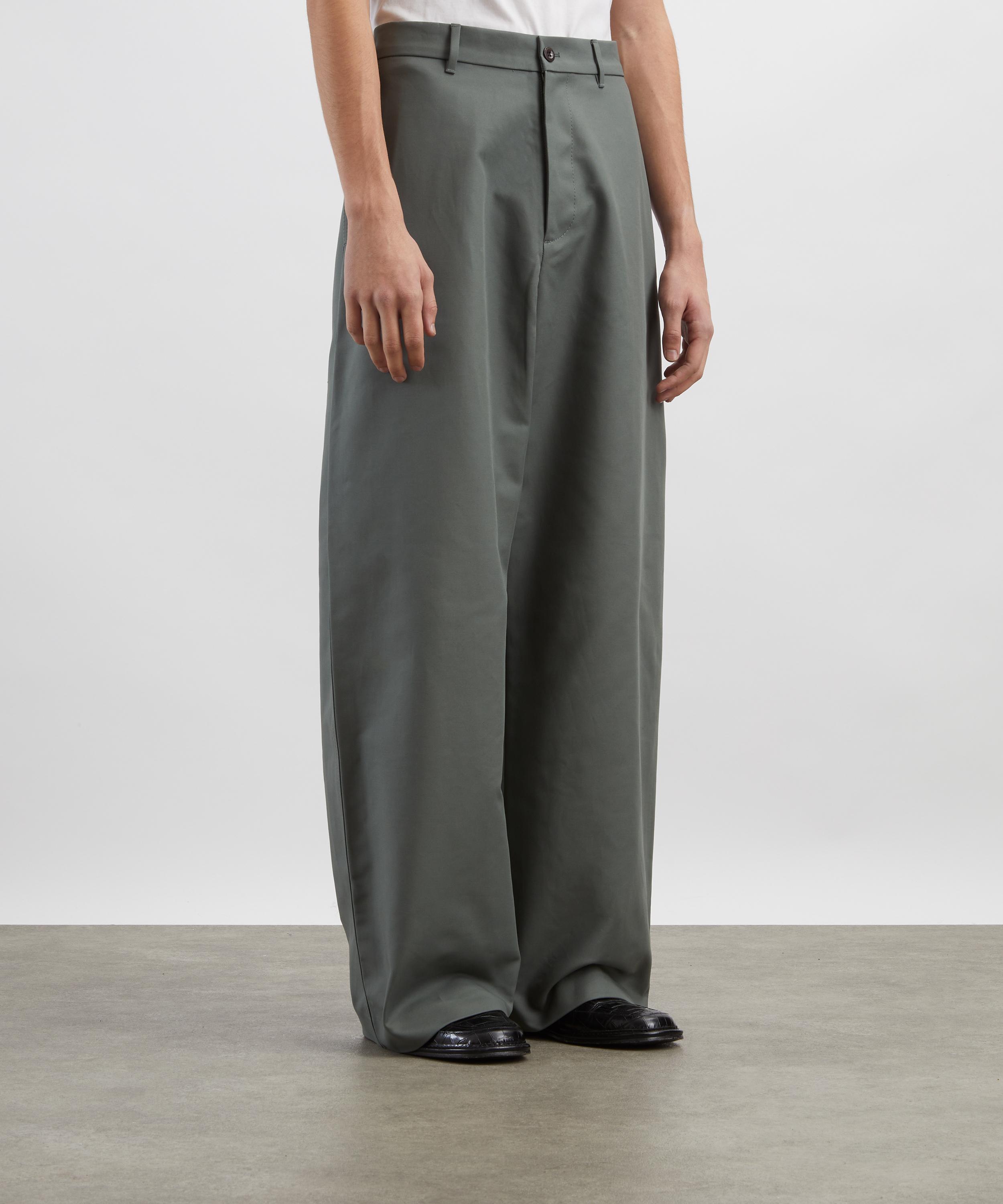 Acne Studios - Stone Grey Satin Trousers&nbsp; image number 2