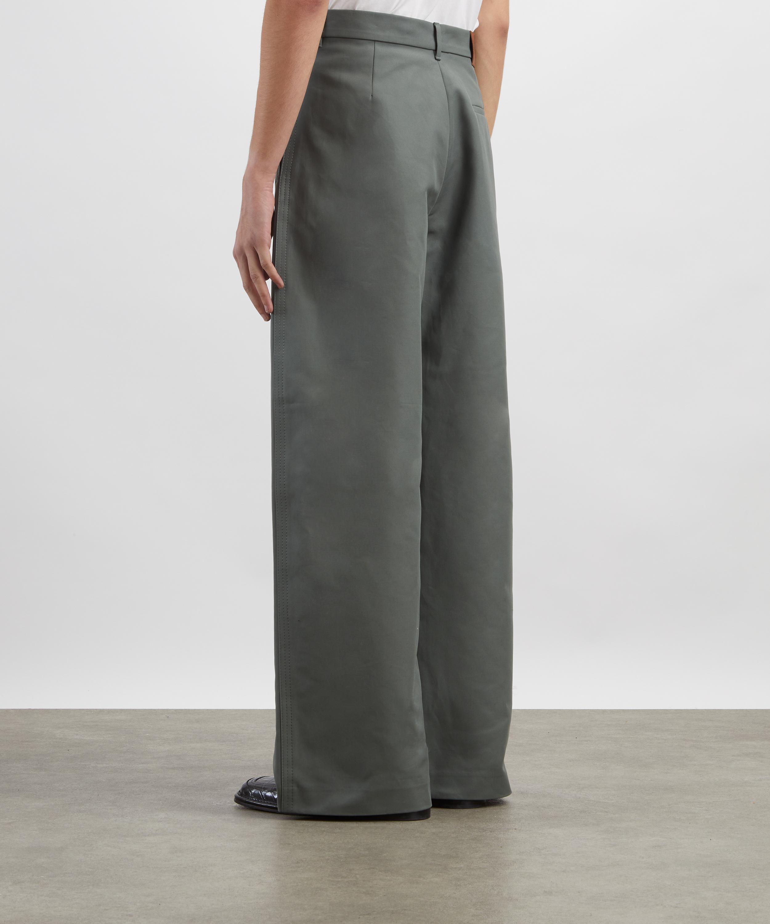 Acne Studios - Stone Grey Satin Trousers&nbsp; image number 3