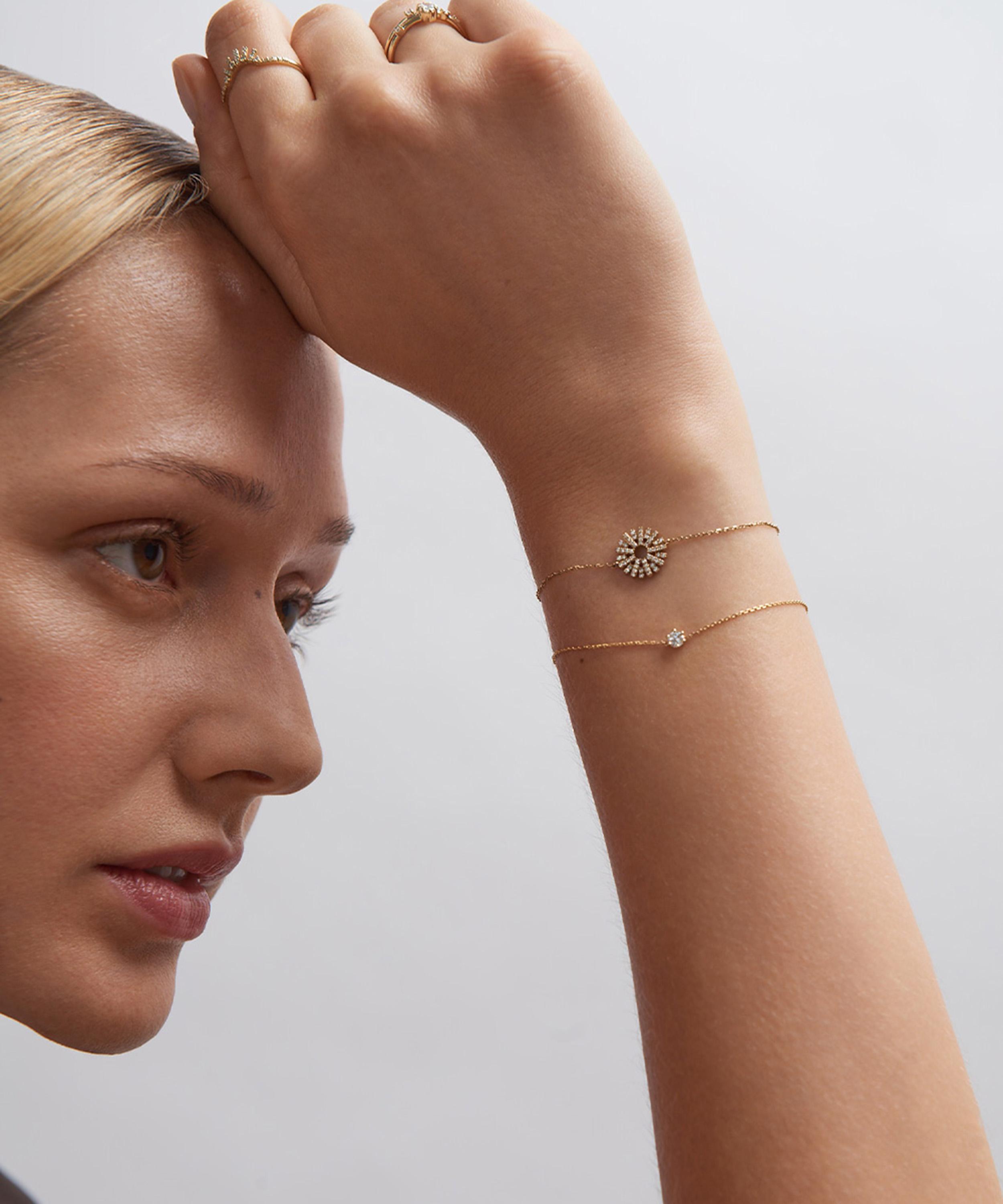 Astley Clarke - 14ct Gold Rising Sun Bracelet image number 1