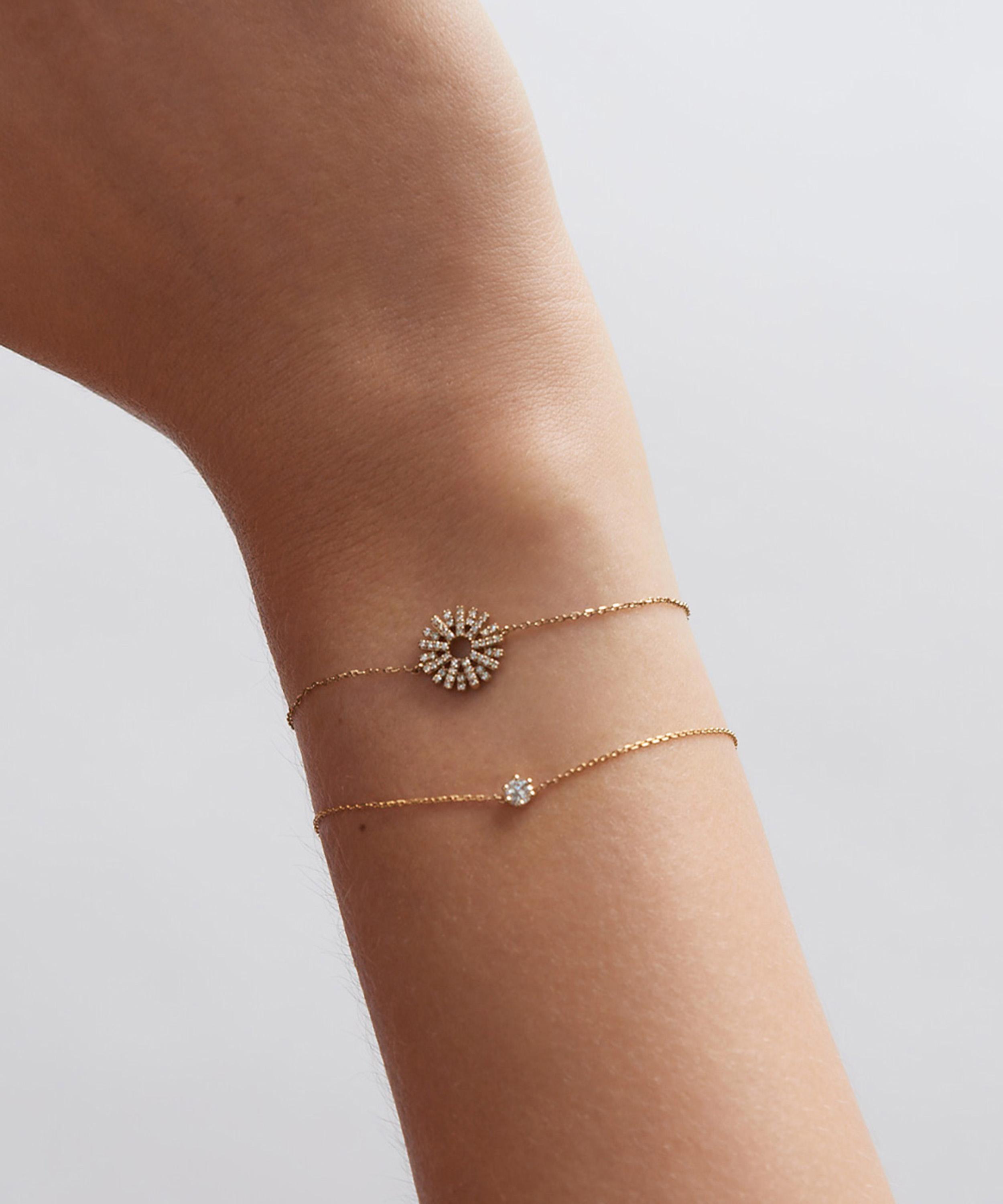 Astley Clarke - 14ct Gold Rising Sun Bracelet image number 2