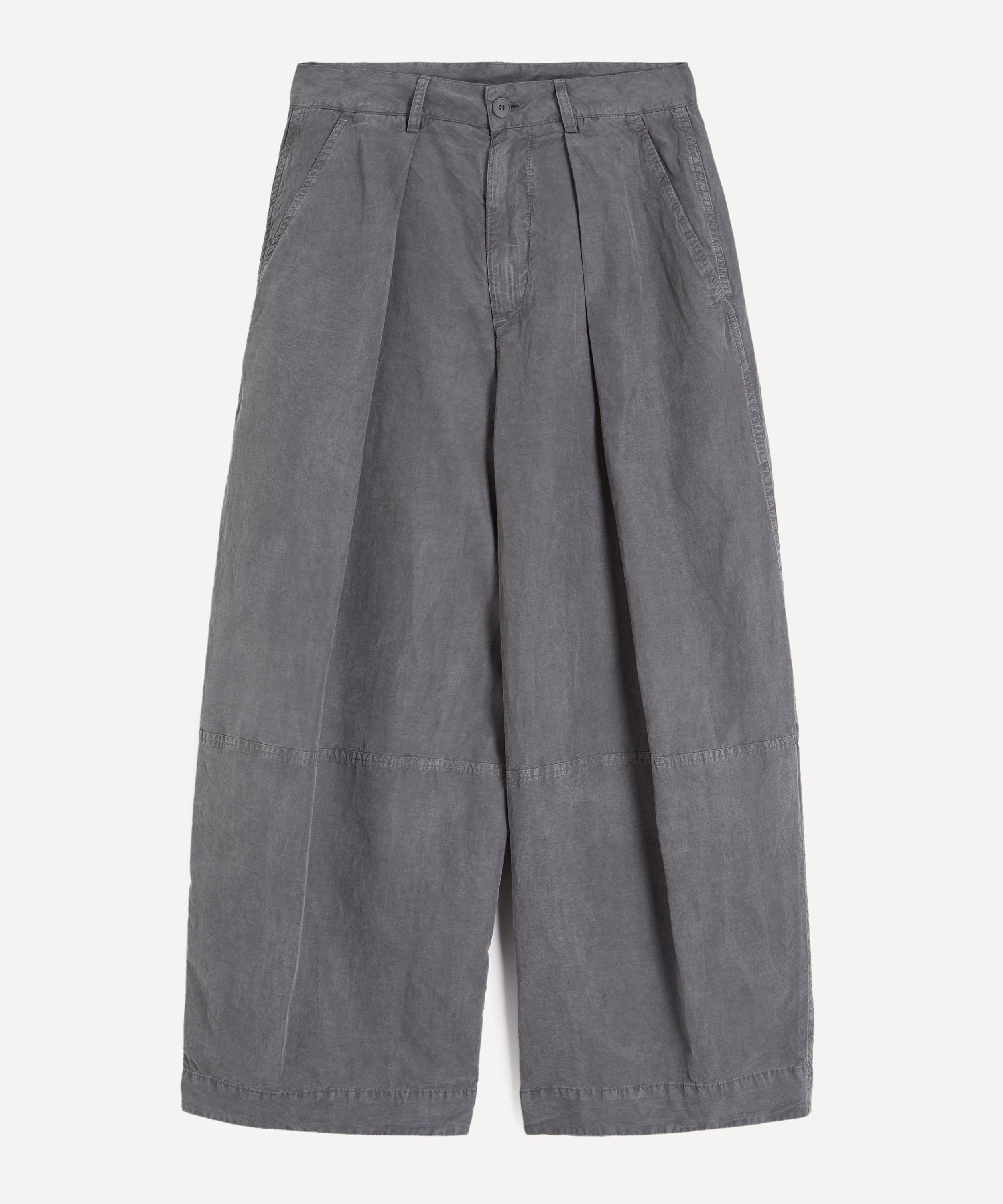 YMC - Deadbeat Charcoal Wide-Leg Trousers