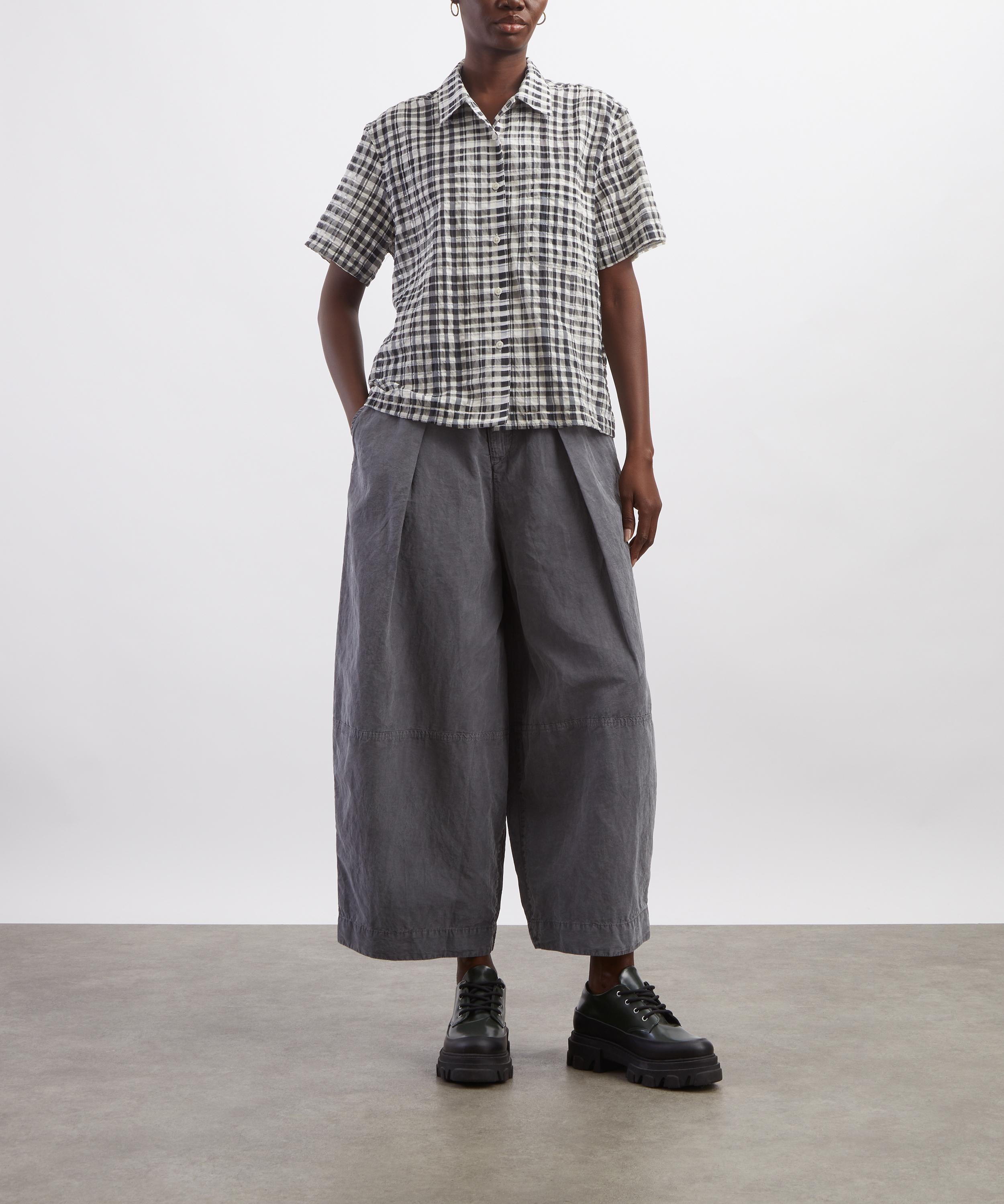YMC - Deadbeat Charcoal Wide-Leg Trousers image number 1