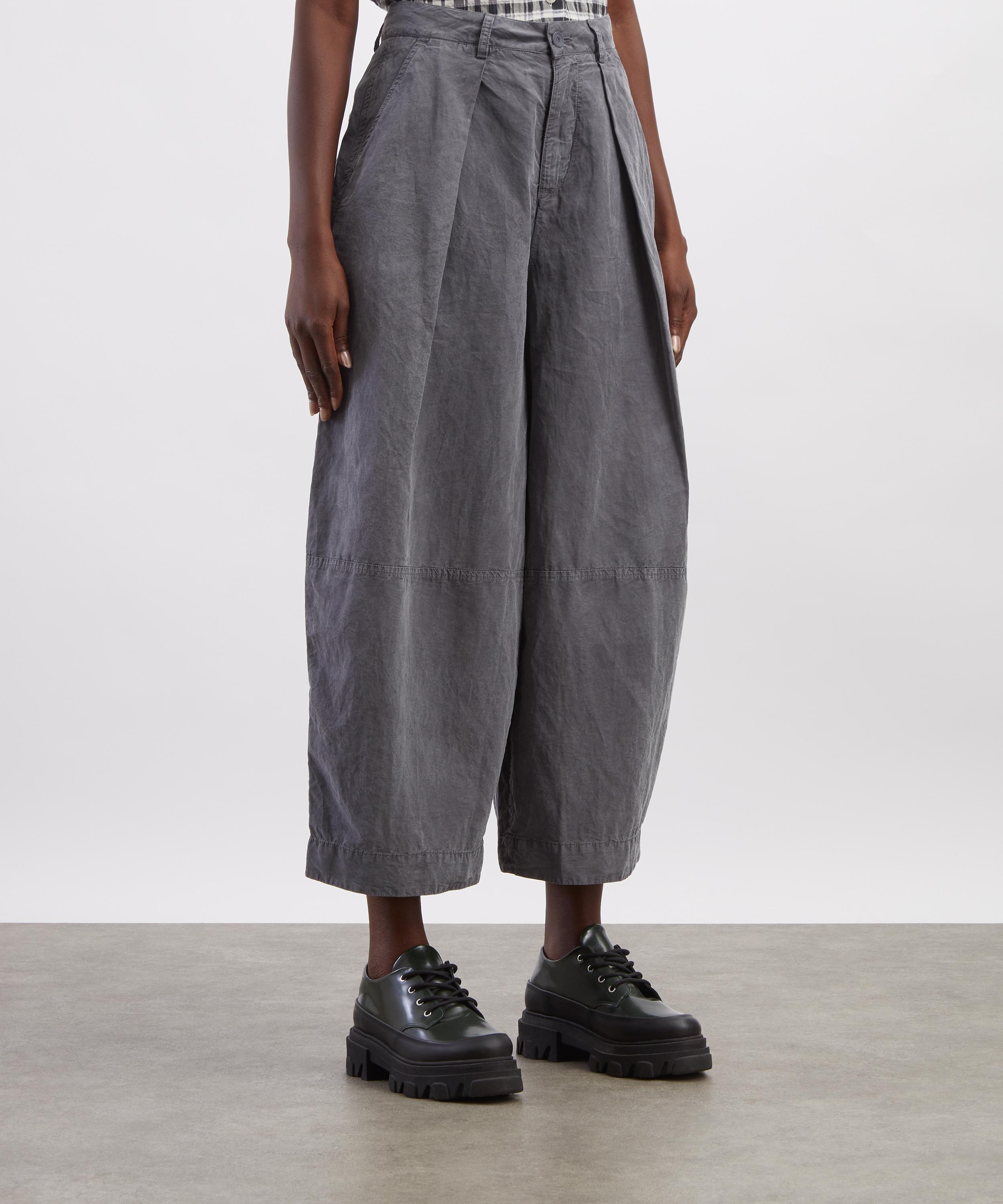 YMC - Deadbeat Charcoal Wide-Leg Trousers image number 2