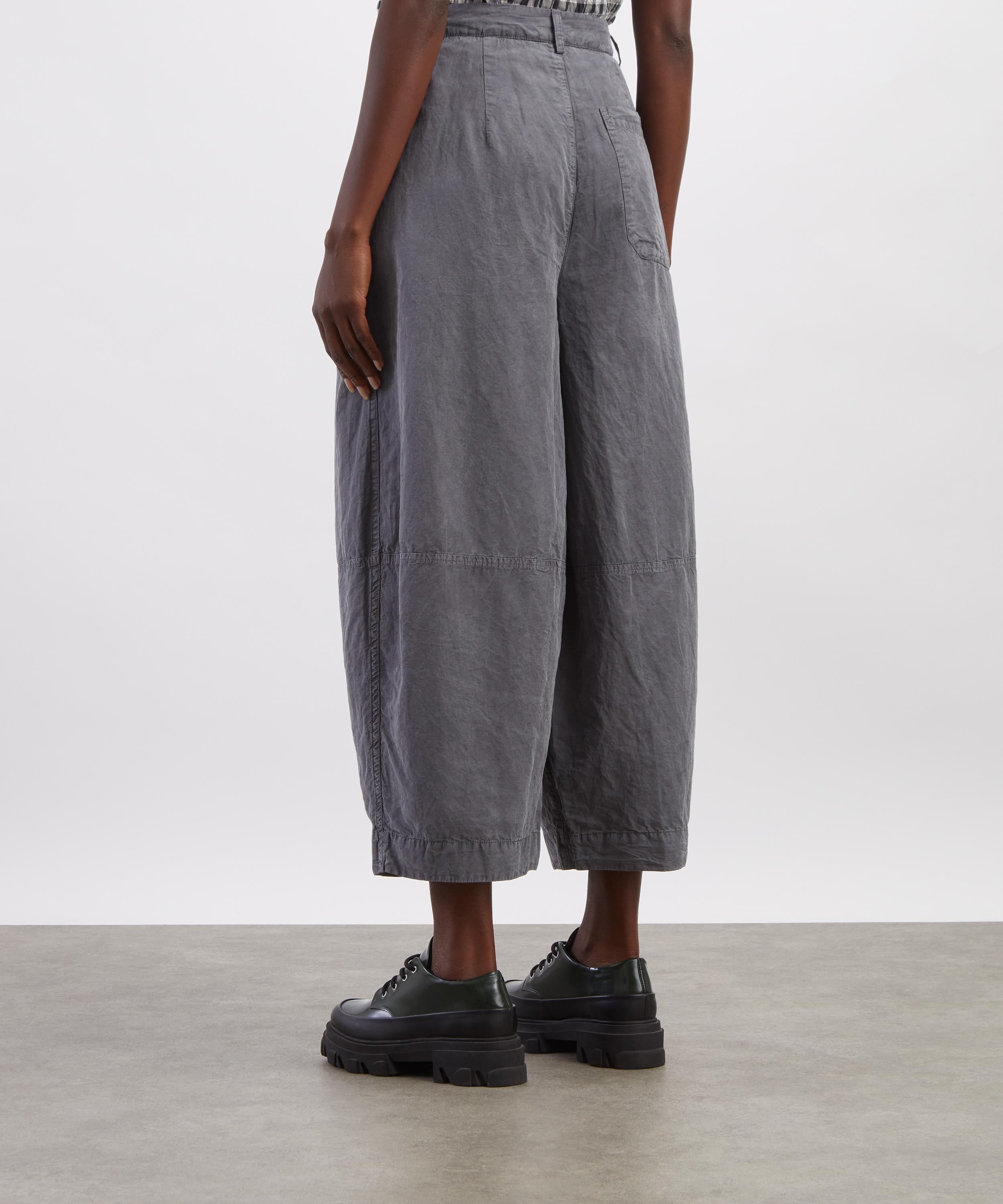 YMC - Deadbeat Charcoal Wide-Leg Trousers image number 3