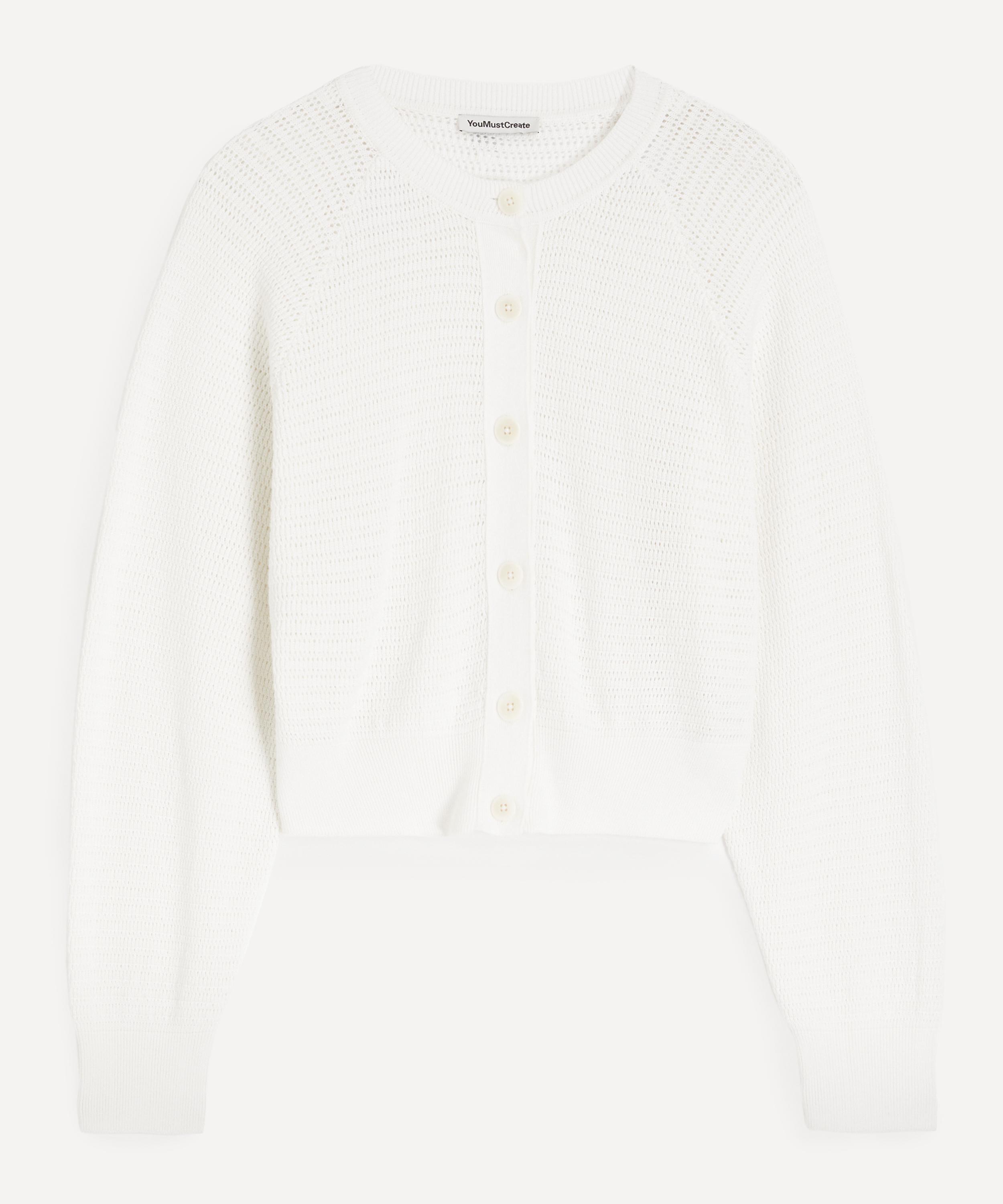 YMC - Off-White Foxtail Cardigan image number 0