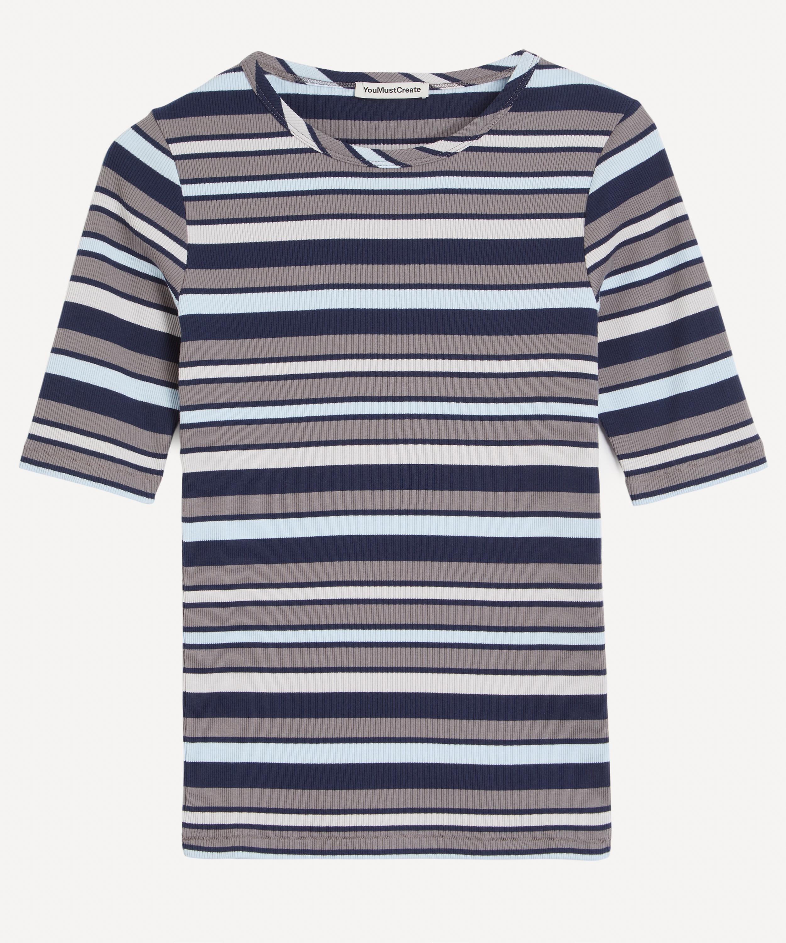 YMC - Charlotte Multi-Stripe Short-Sleeve T-Shirt