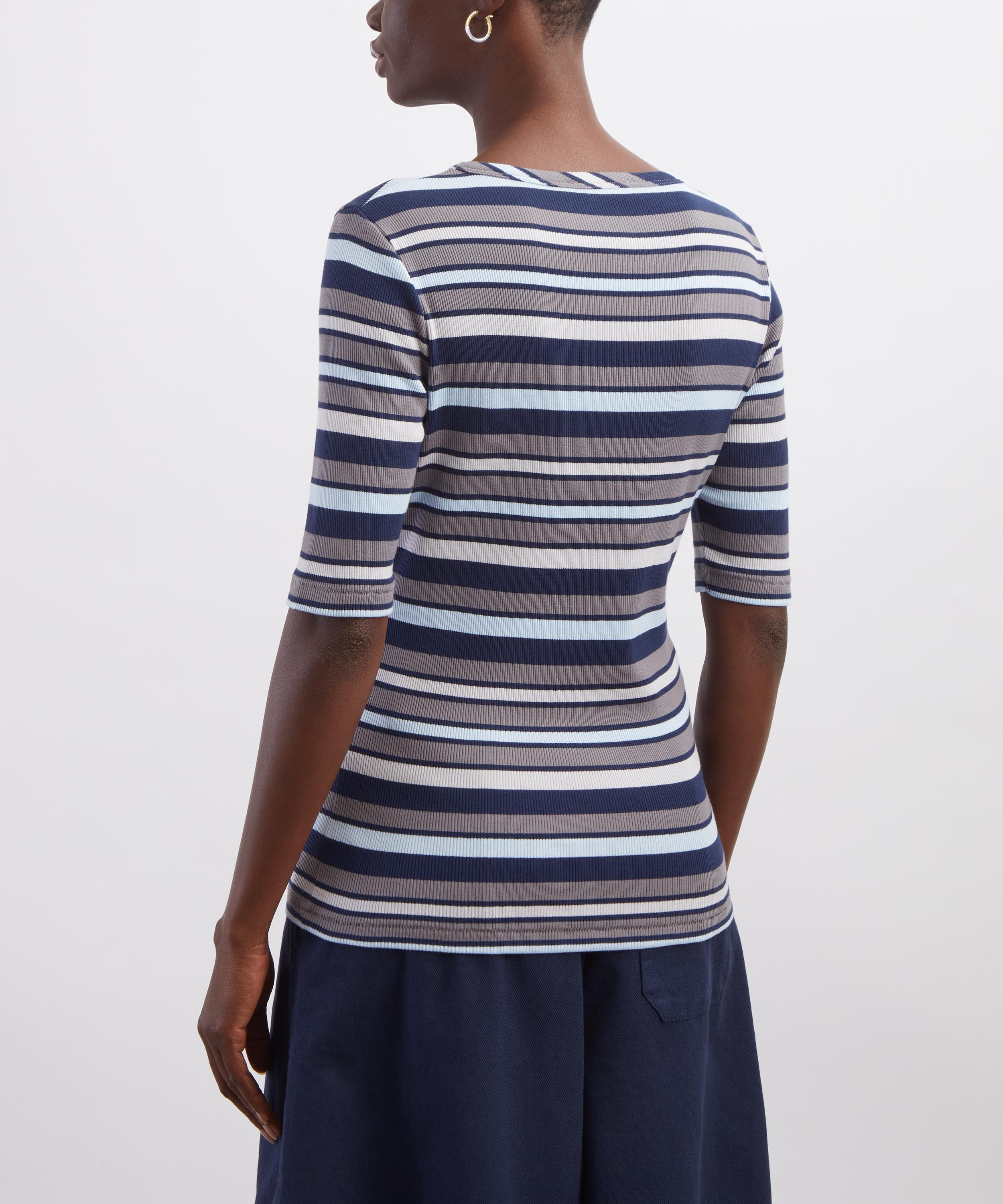 YMC - Charlotte Multi-Stripe Short-Sleeve T-Shirt image number 3