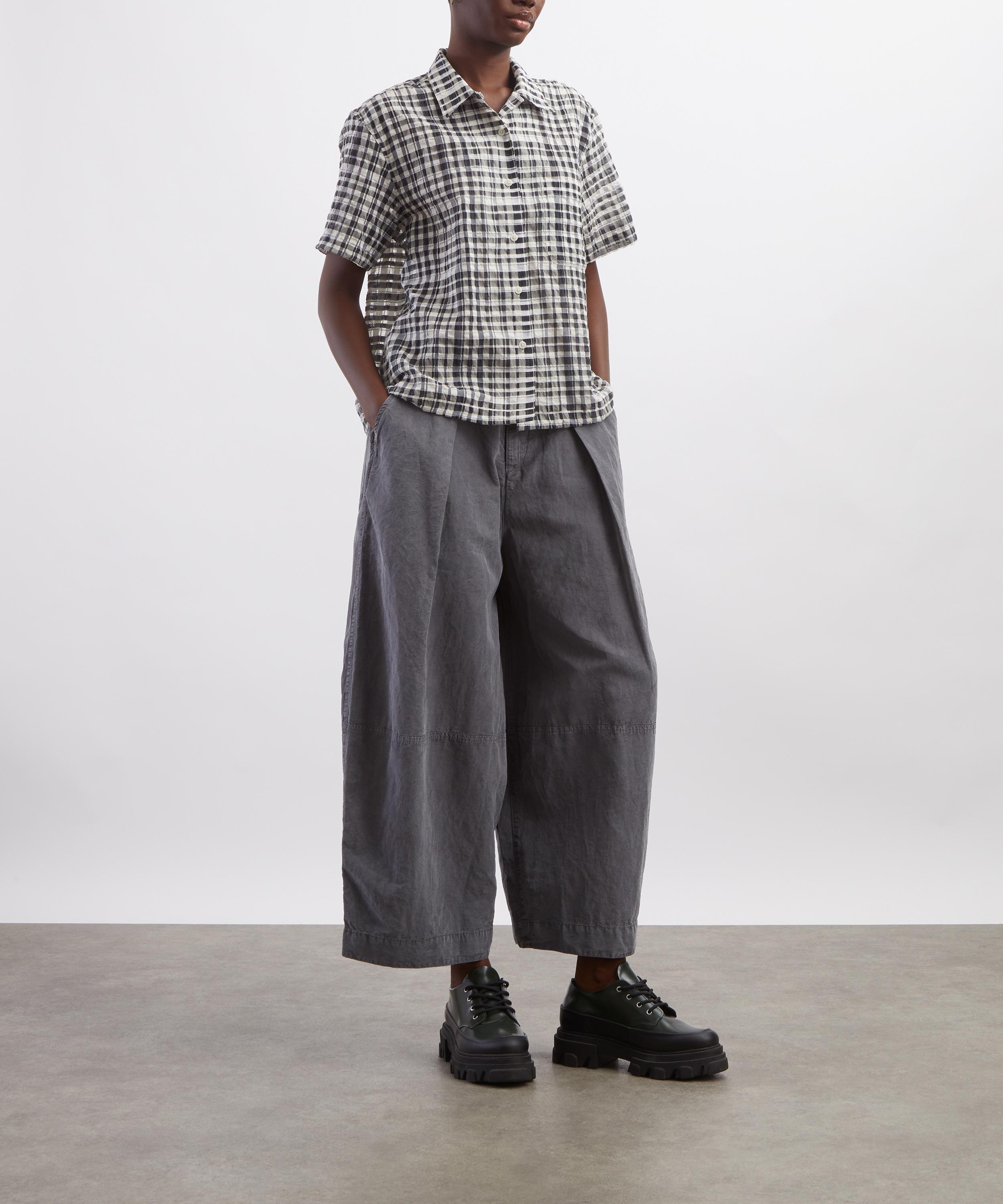 YMC - Vegas Charcoal Check Shirt image number 1