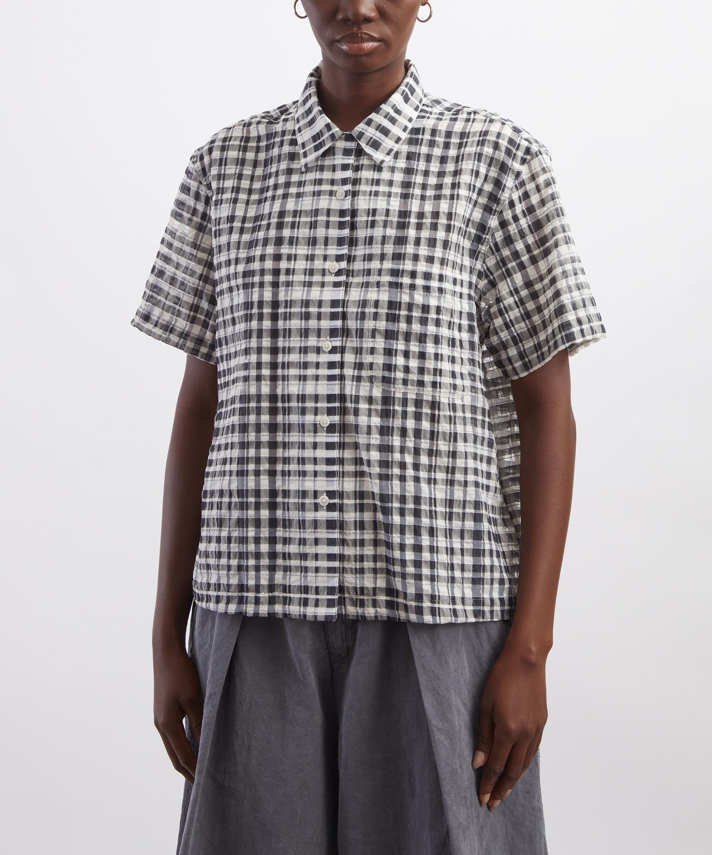 YMC - Vegas Charcoal Check Shirt image number 2