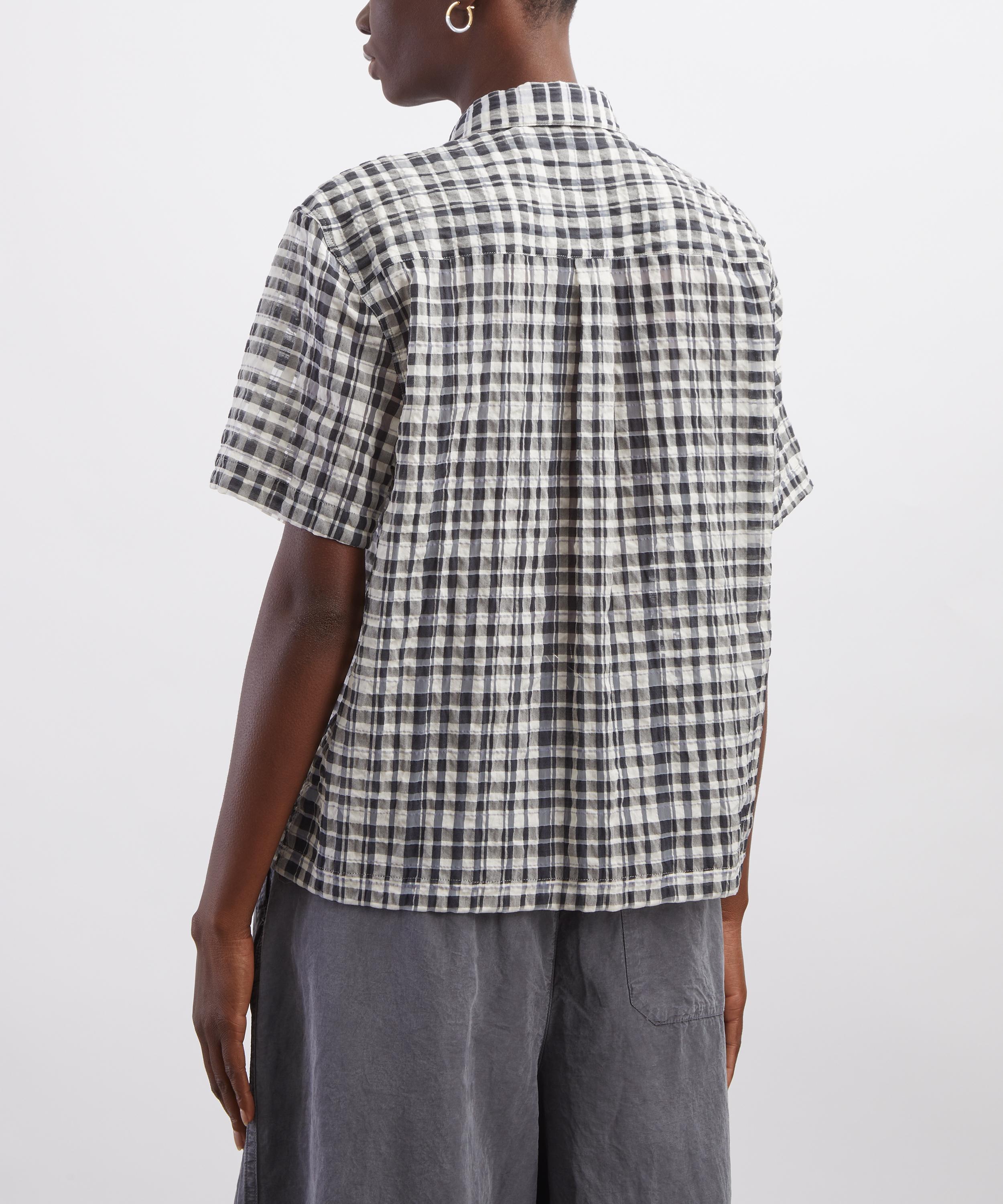 YMC - Vegas Charcoal Check Shirt image number 3