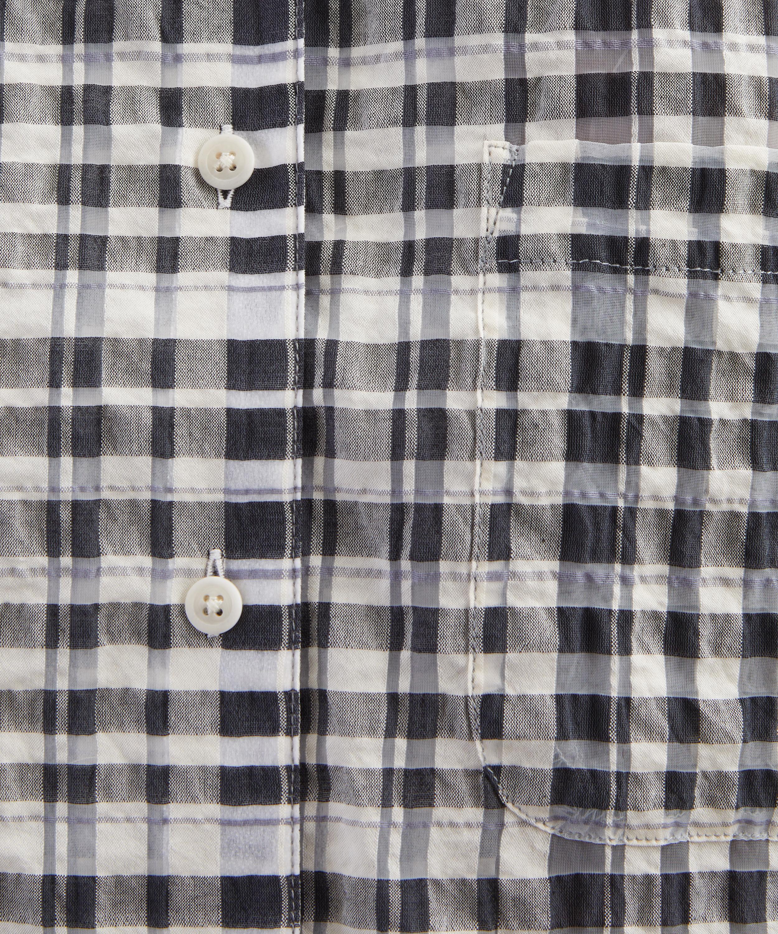 YMC - Vegas Charcoal Check Shirt image number 4