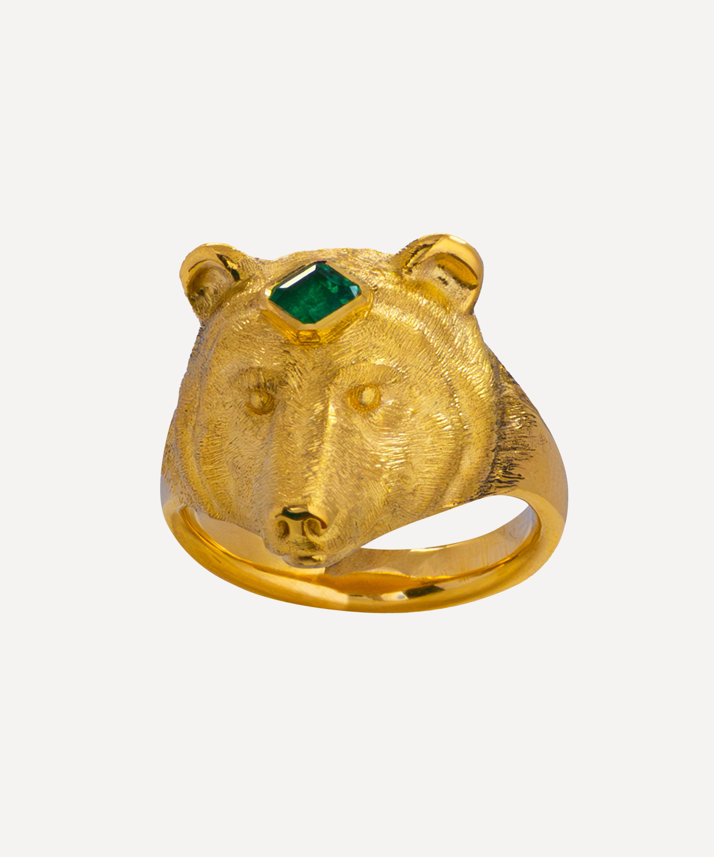 Hargreaves Stockholm - 18ct Gold Guardian Mini Bear Ring