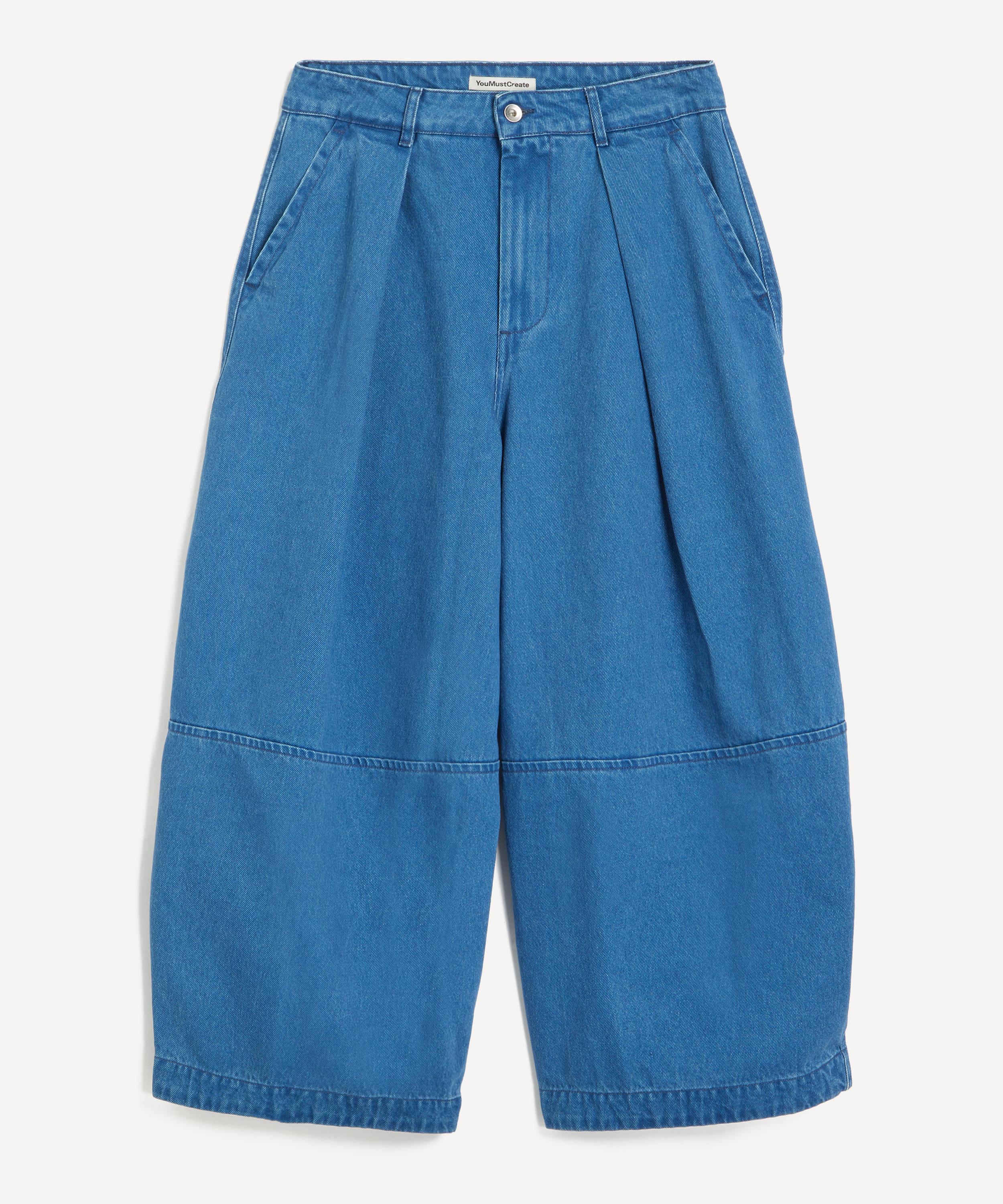 YMC - Blue Deadbeat Wide-Leg Trousers