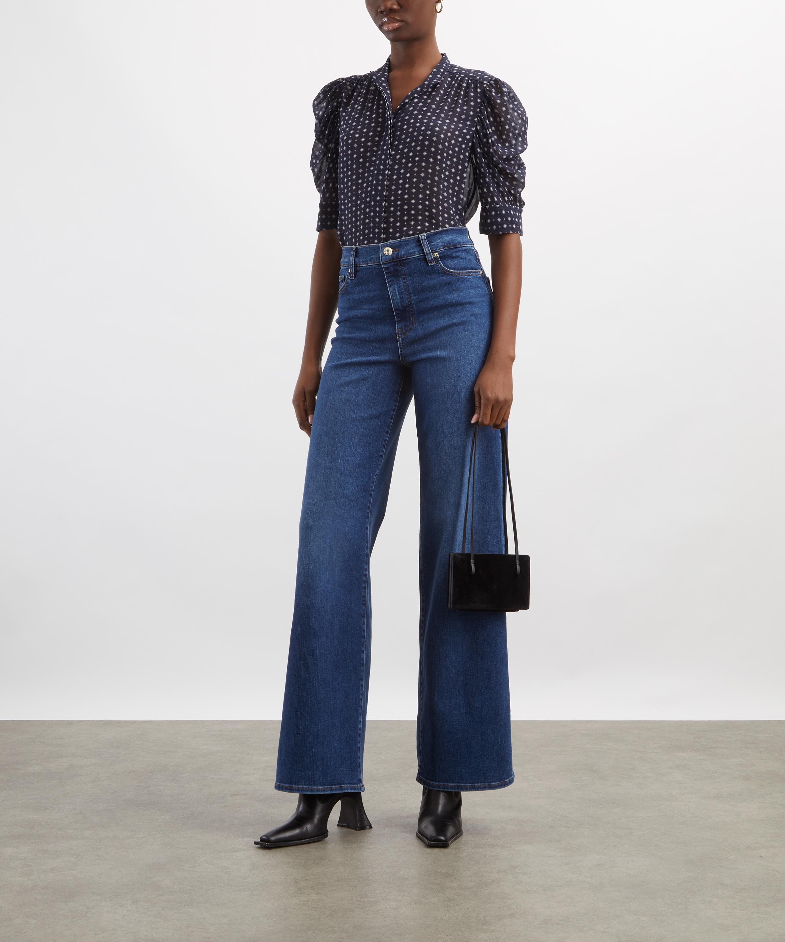 Frame - Gillian Tie Print Silk Shirt image number 1