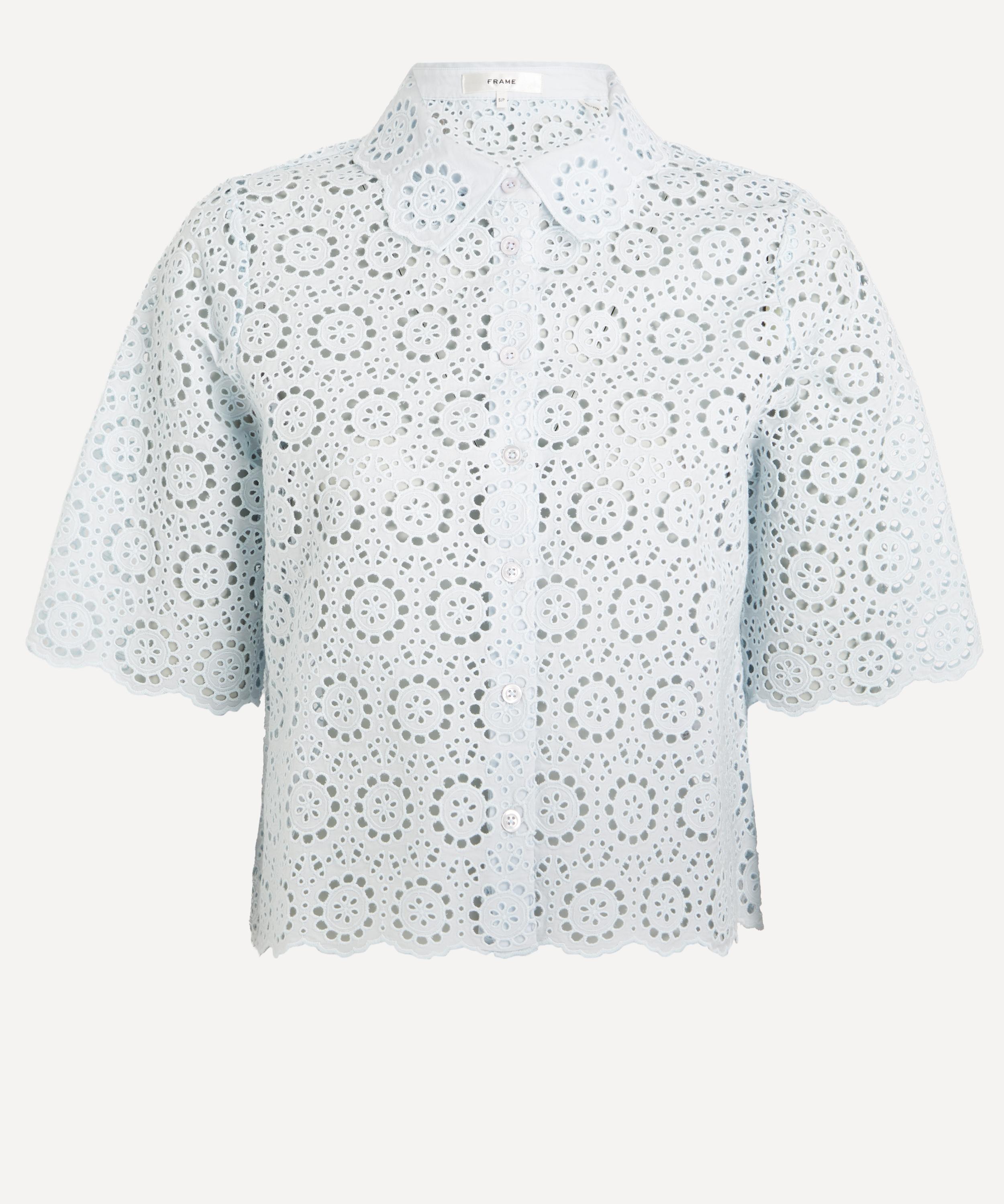 Frame - Deco Eyelet Top