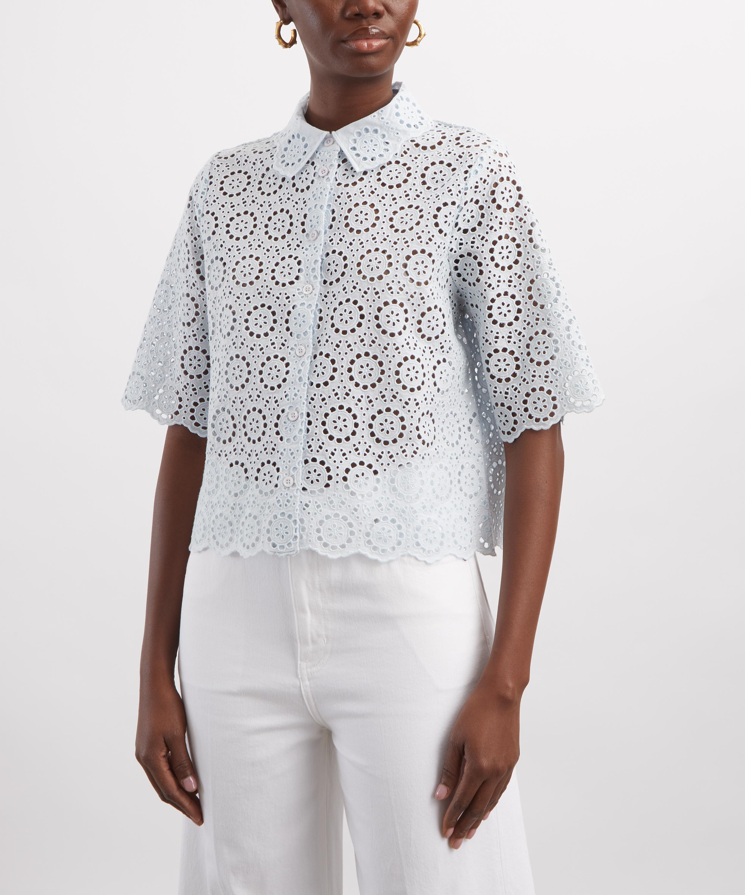 Frame - Deco Eyelet Top image number 2