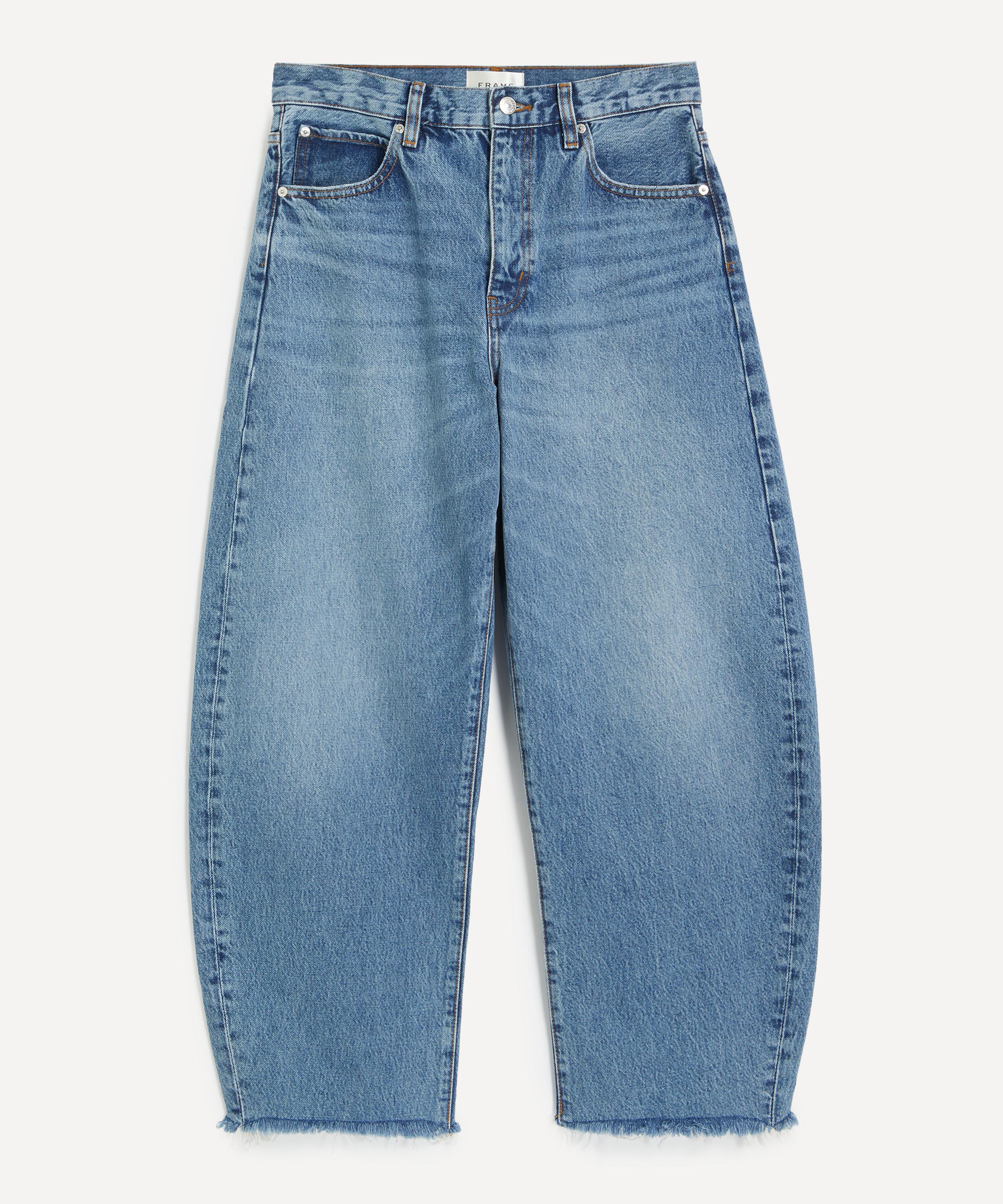 Frame - The Bow High-Rise Barrel-Leg Jeans in Acumen&nbsp;