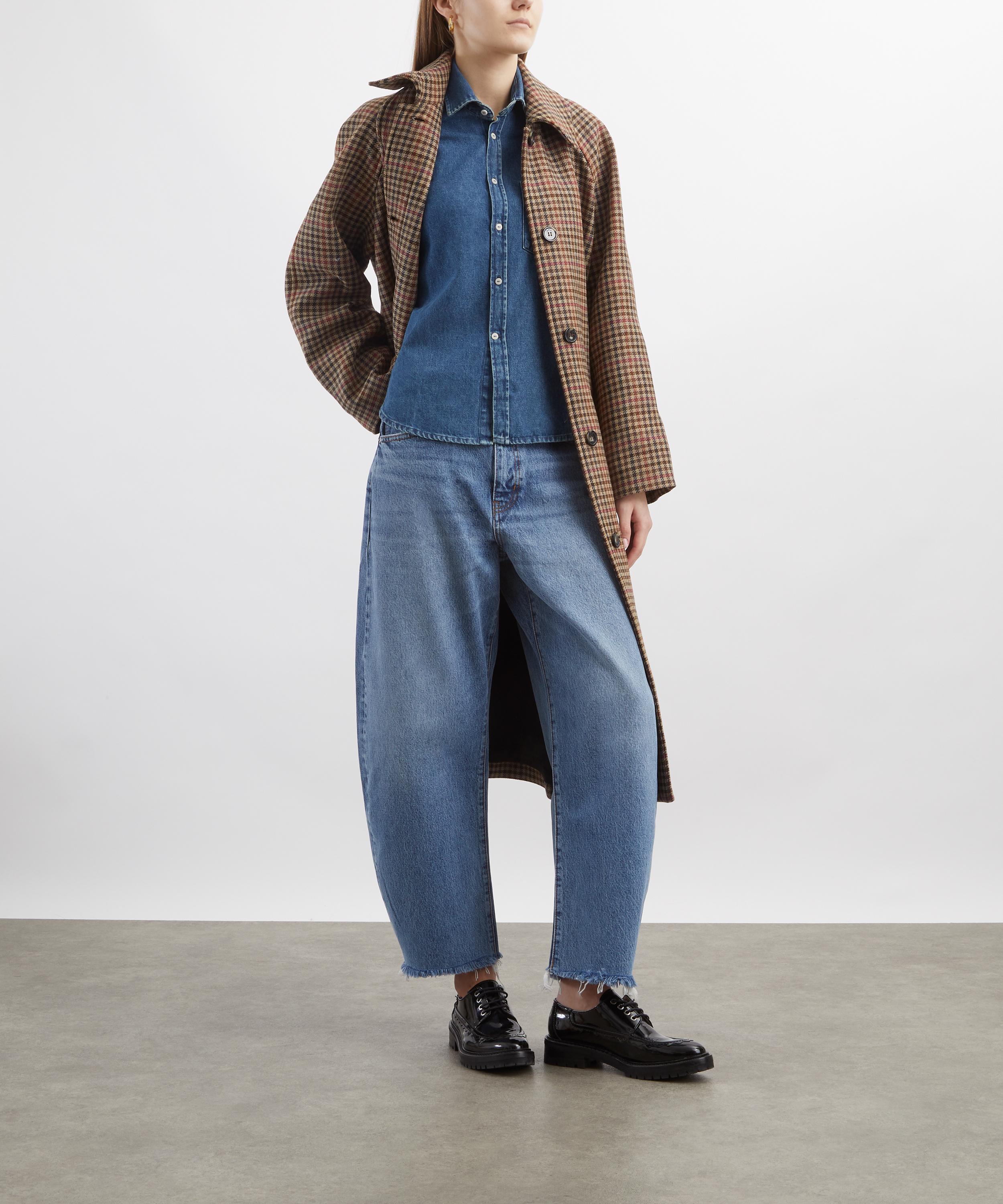 Frame - The Bow High-Rise Barrel-Leg Jeans in Acumen&nbsp; image number 1