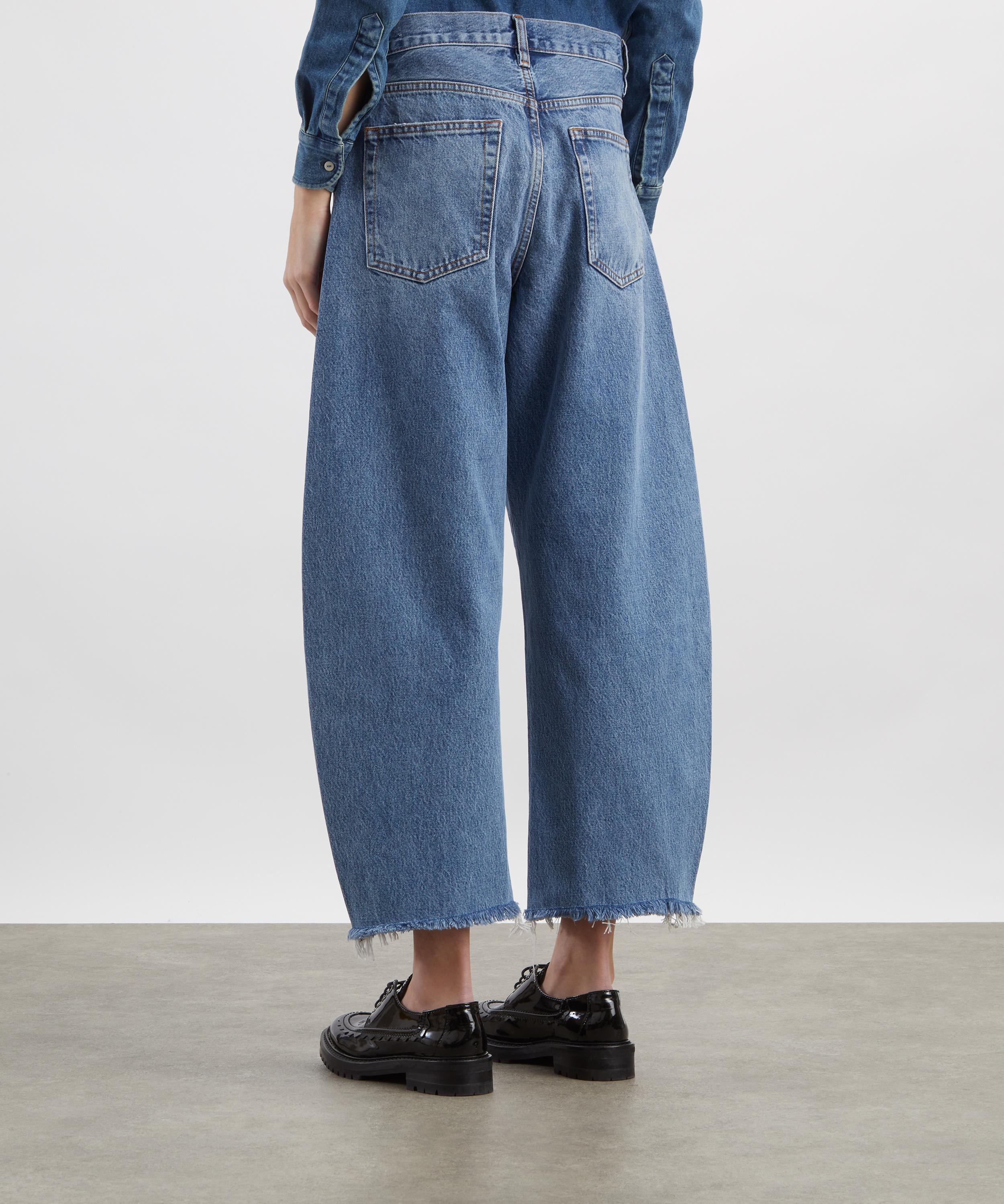 Frame - The Bow High-Rise Barrel-Leg Jeans in Acumen&nbsp; image number 3