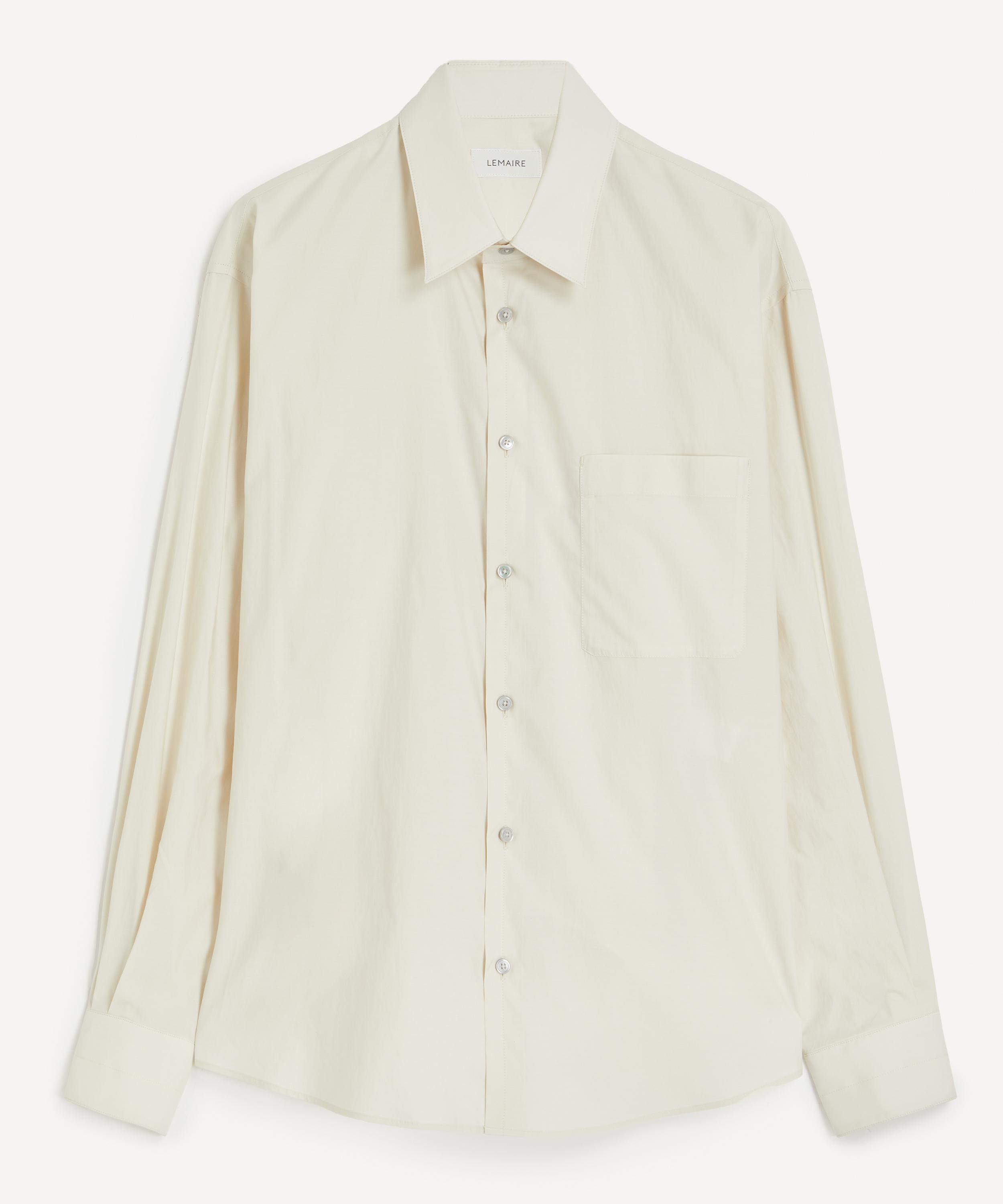 Lemaire - Light Cream Regular Washed Cotton-Silk Shirt