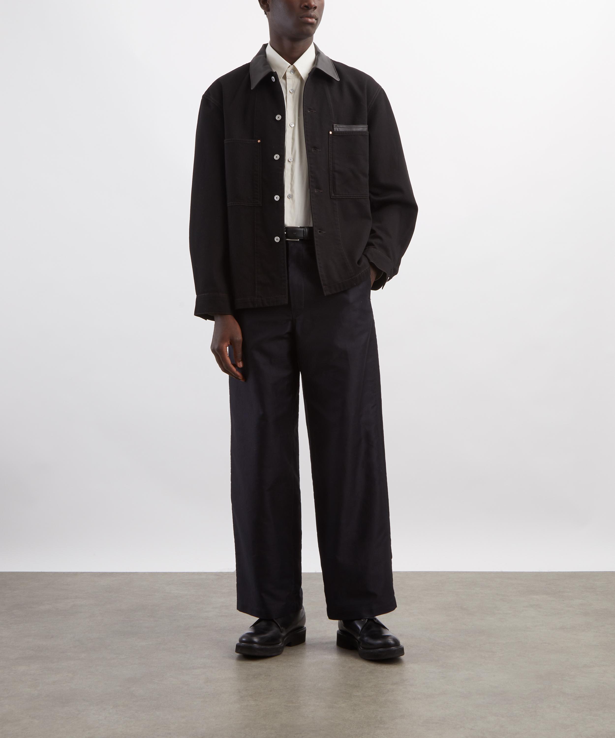 Lemaire - Light Cream Regular Washed Cotton-Silk Shirt image number 1