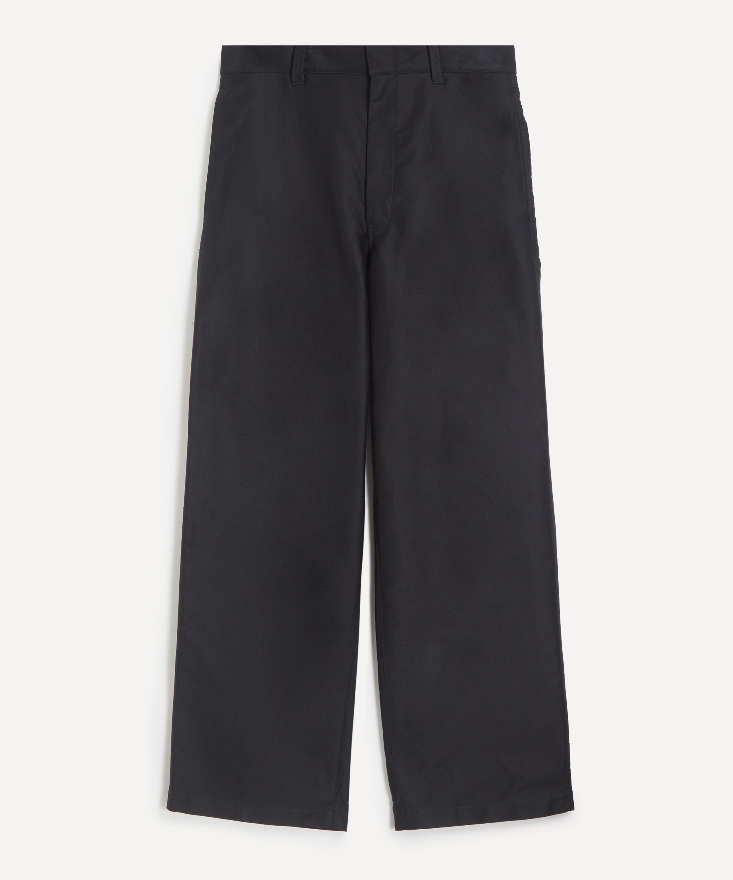 Lemaire - Wide Workwear Cotton-Satin Trousers