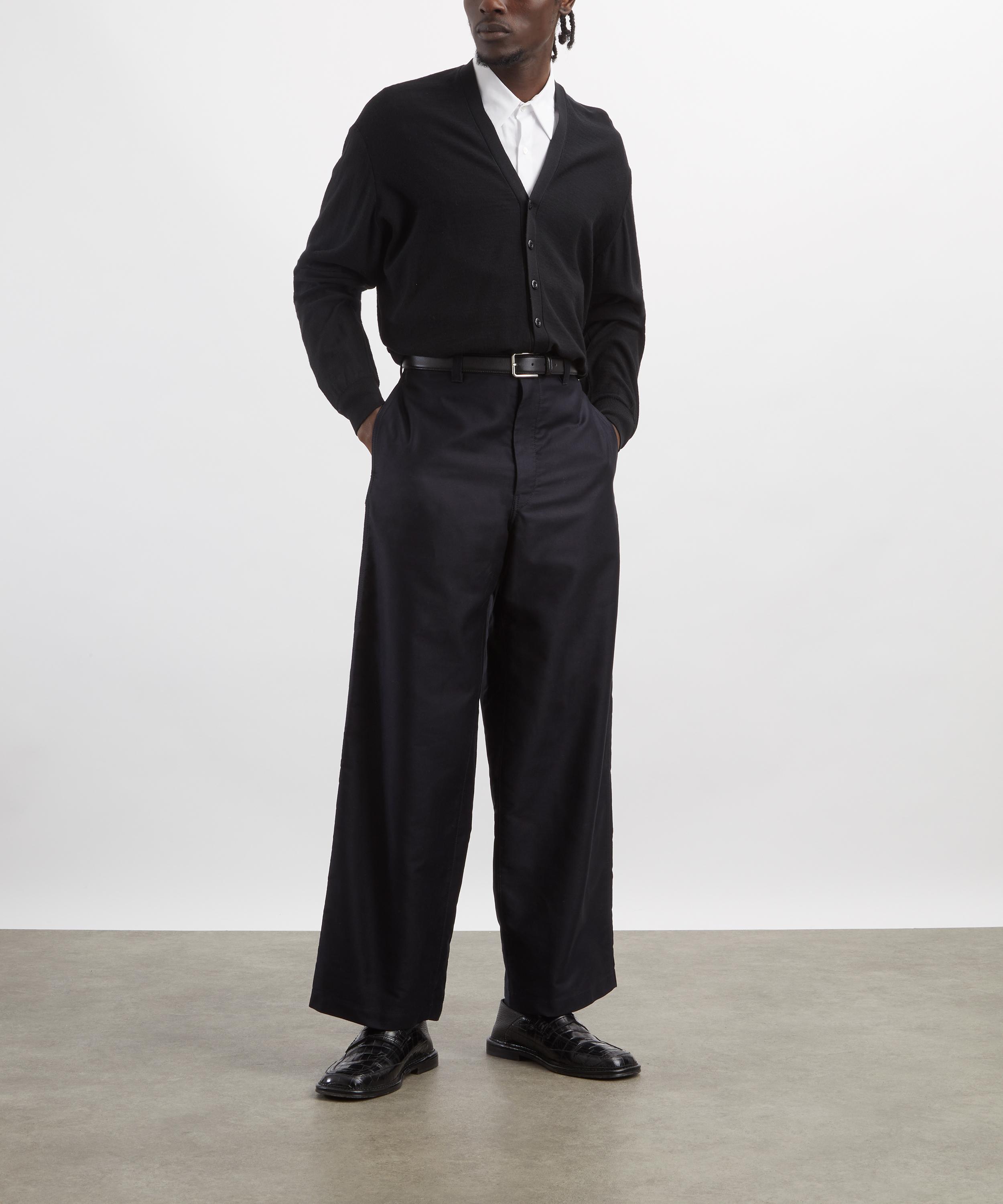 Lemaire - Wide Workwear Cotton-Satin Trousers image number 1