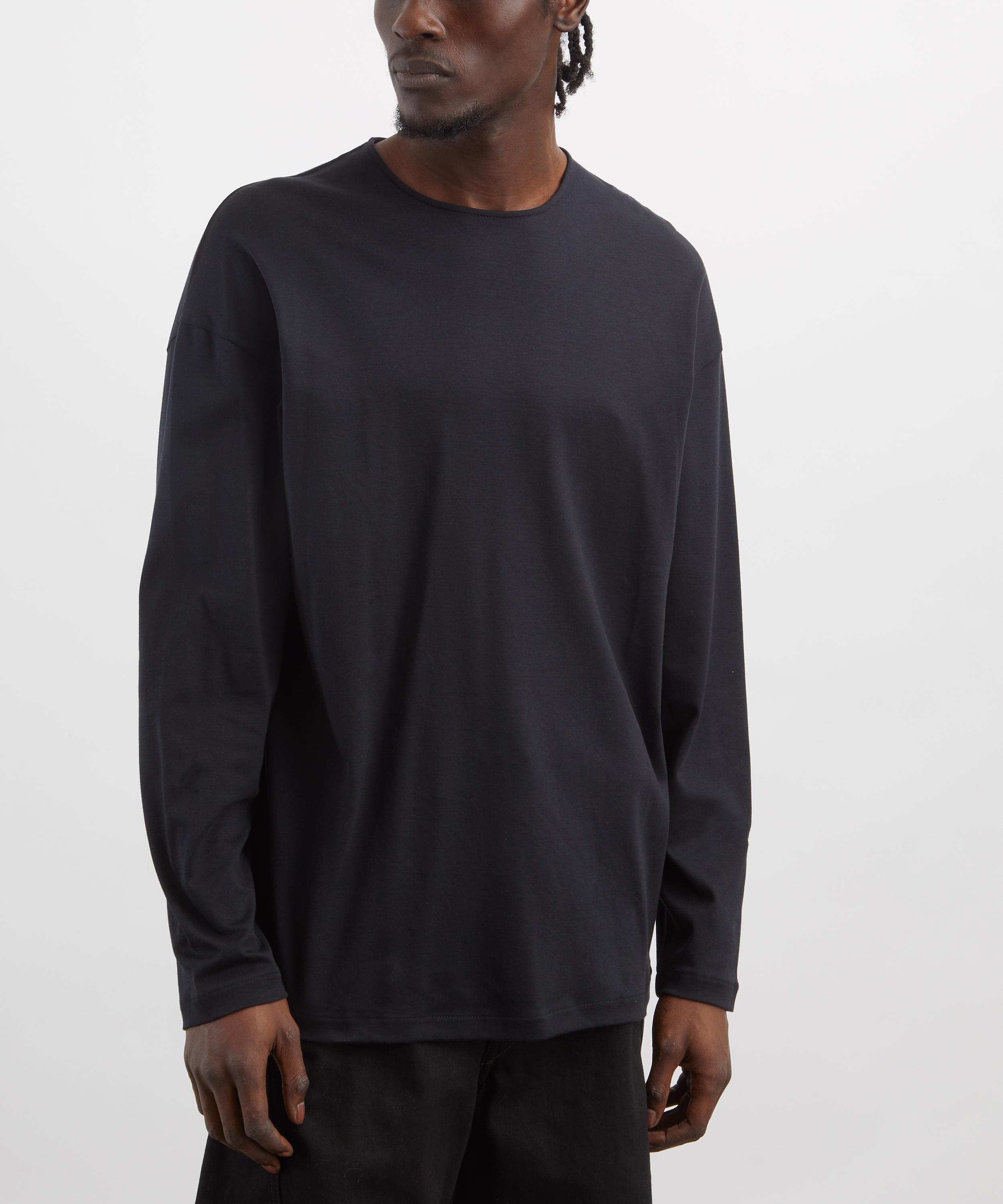 Lemaire - Long-Sleeve Cotton-Silk T-Shirt image number 2